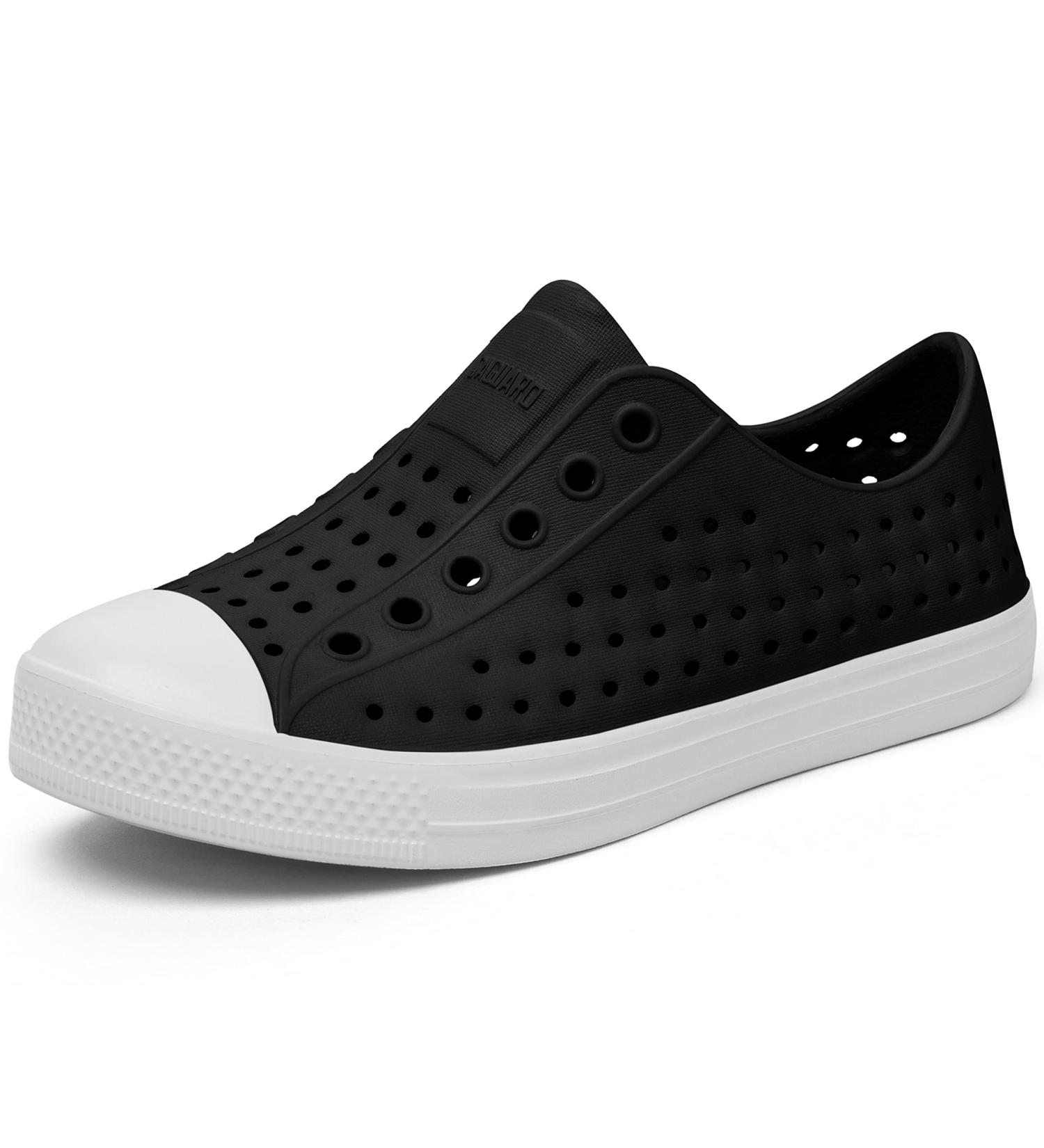 SAGUARO Anti-Slip Garden Water Shoes | Quick-Dry Beach Clogs - Coal Black | Kids Size 7.5 Toddler - Buy Online on GoSupps.com