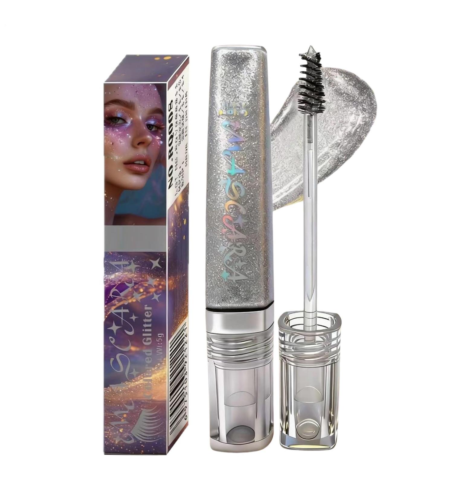 Glitter Mascara | 5g Sweat-Resistant Volumizing Balm Waterproof Volumizing Mascara | For Women and Mothers Ideal for Parties Dates Weddings etc. - Buy Online on GoSupps.com
