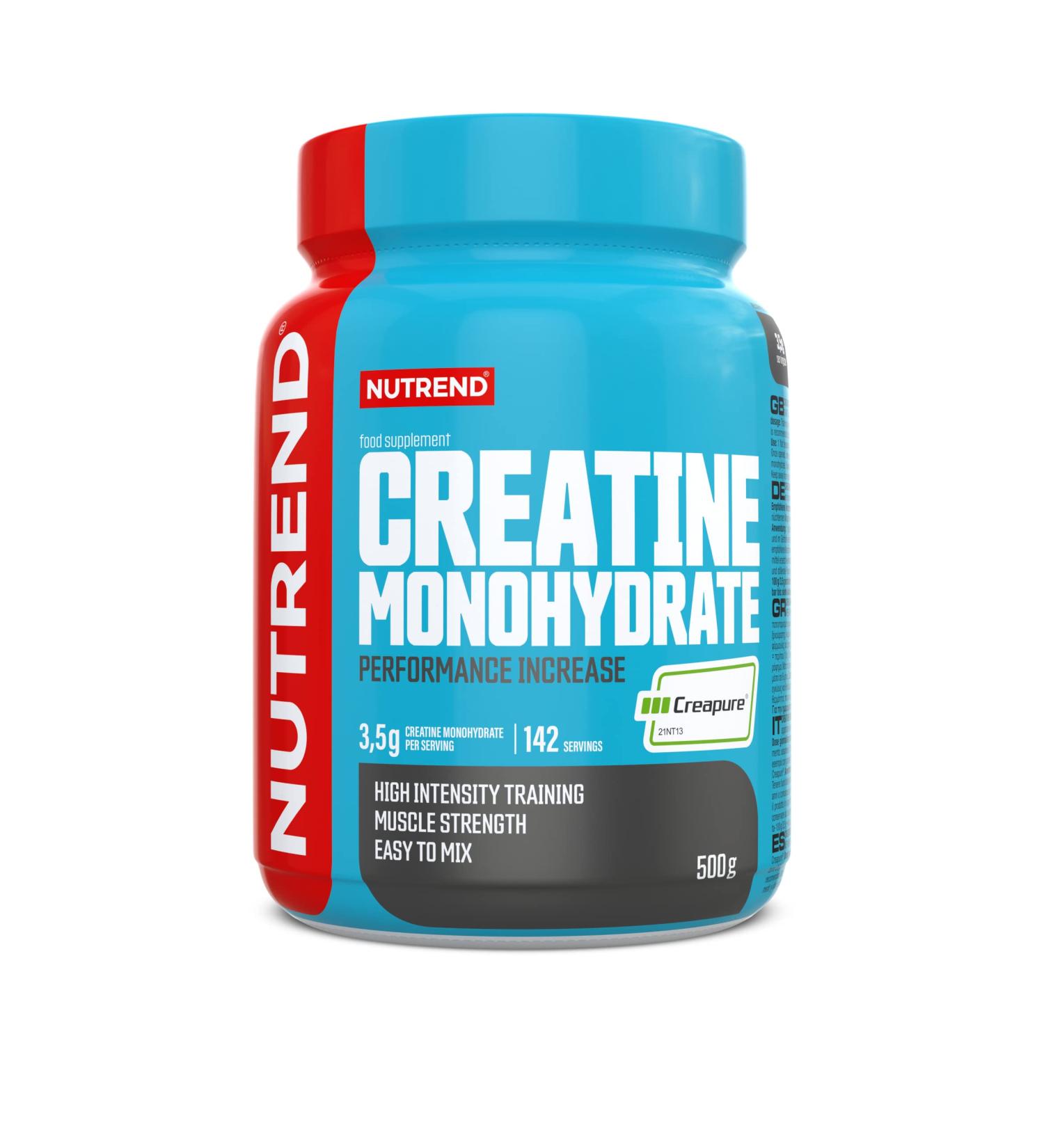 Nutrend Creatine Monohydrate Creapure - 500g | Pure Performance Boost for International Shipping - Buy Online on GoSupps.com