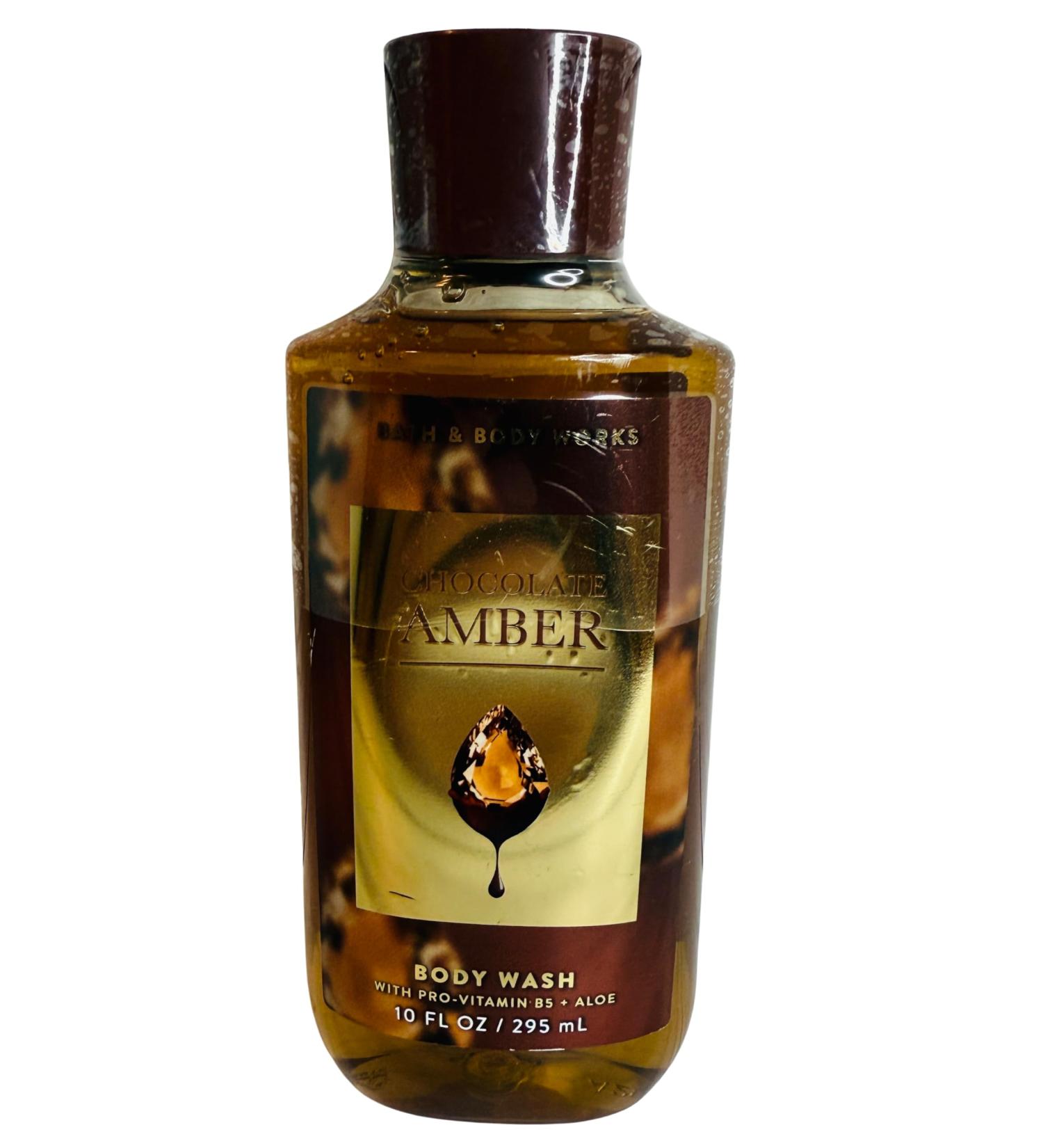 Bath & Body Works Chocolate Amber Body Wash Gel 10 Ounce