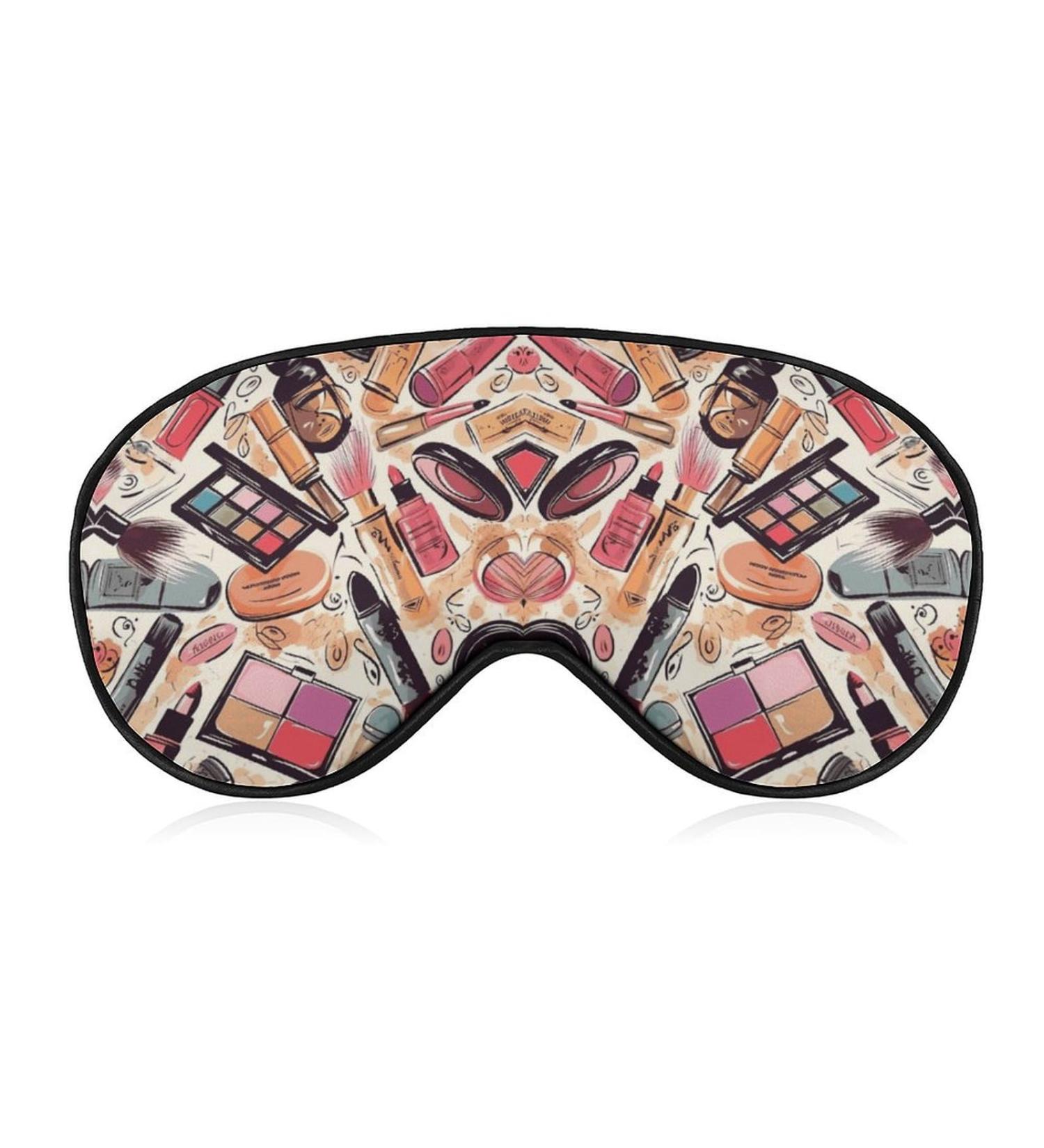Shop Outdoor Light-Blocking Eye Mask | Cosmetic Theme Print | Multi-Functional Travel Eye Mask | Fast International Shipping - Buy Online on GoSupps.com