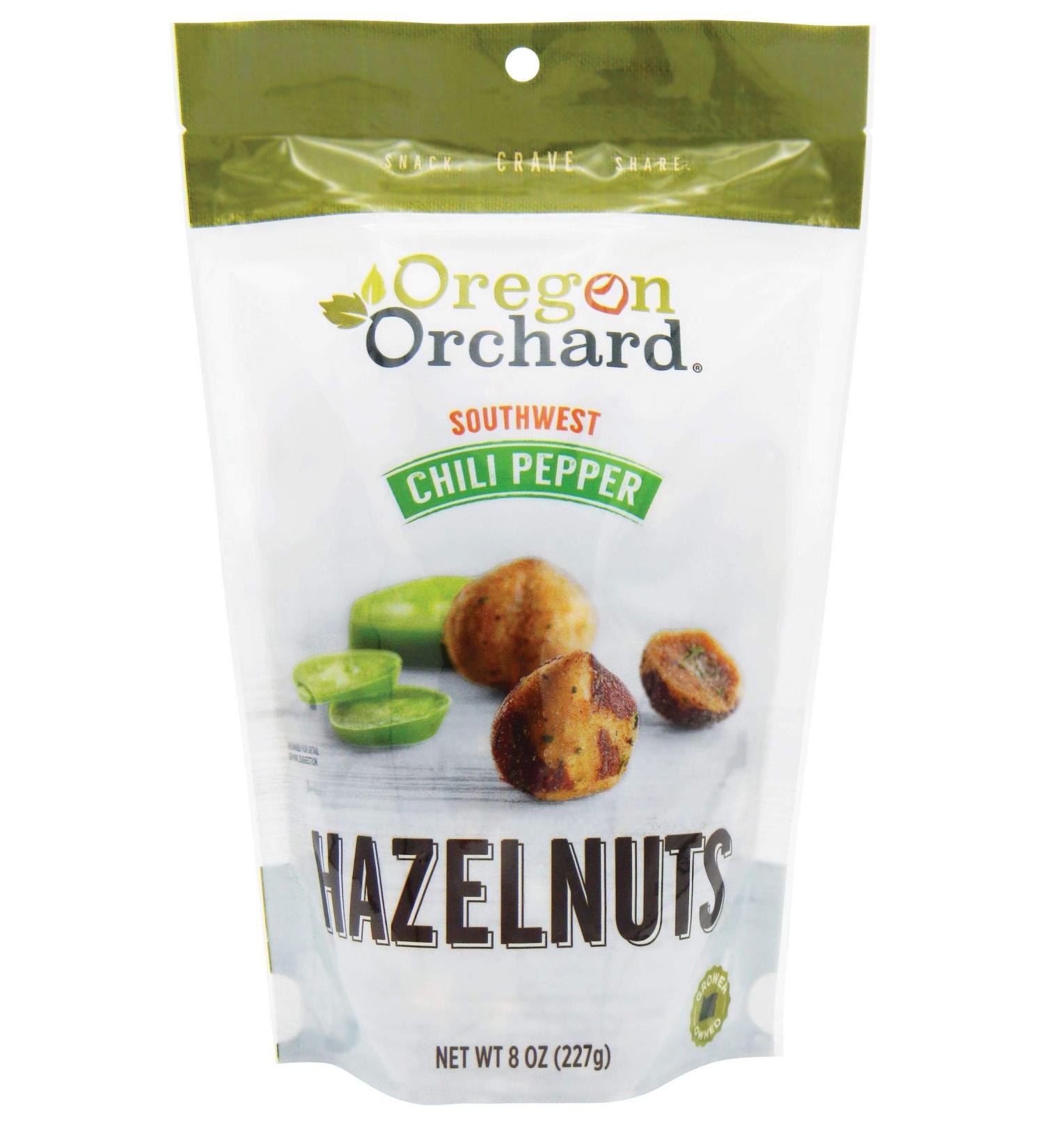 Oregon Orchard Southwest Chili Pepper Roasted Hazelnuts 8oz (Pack of 2) - Spicy Keto Snack | Gluten-Free & Healthy Filberts - Buy Online on GoSupps.com