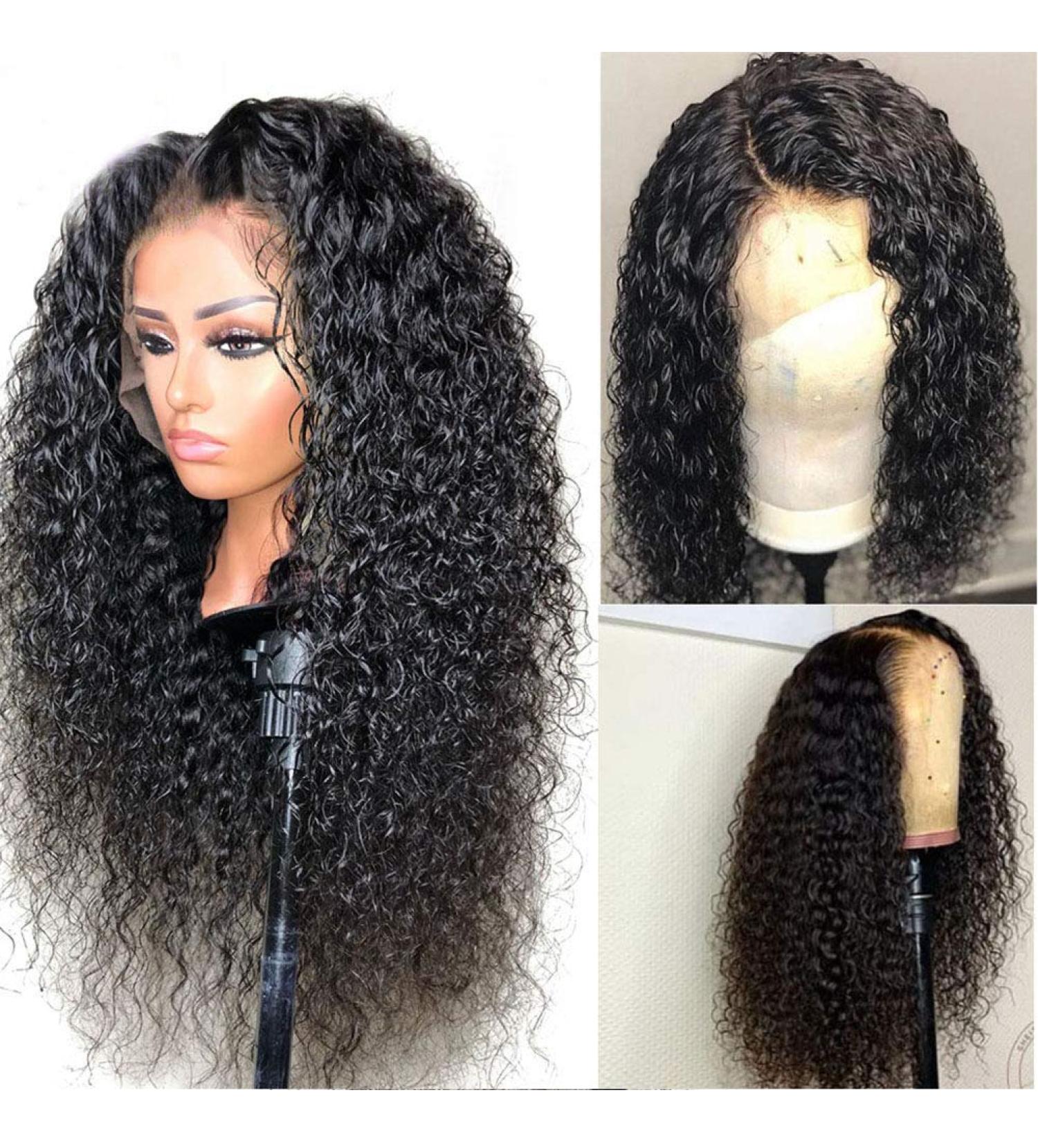 Saupa Real Hair Wigs - Curly Wave Lace Front 24 Inch Brazilian Water Wave Human Hair - Buy Online on GoSupps.com