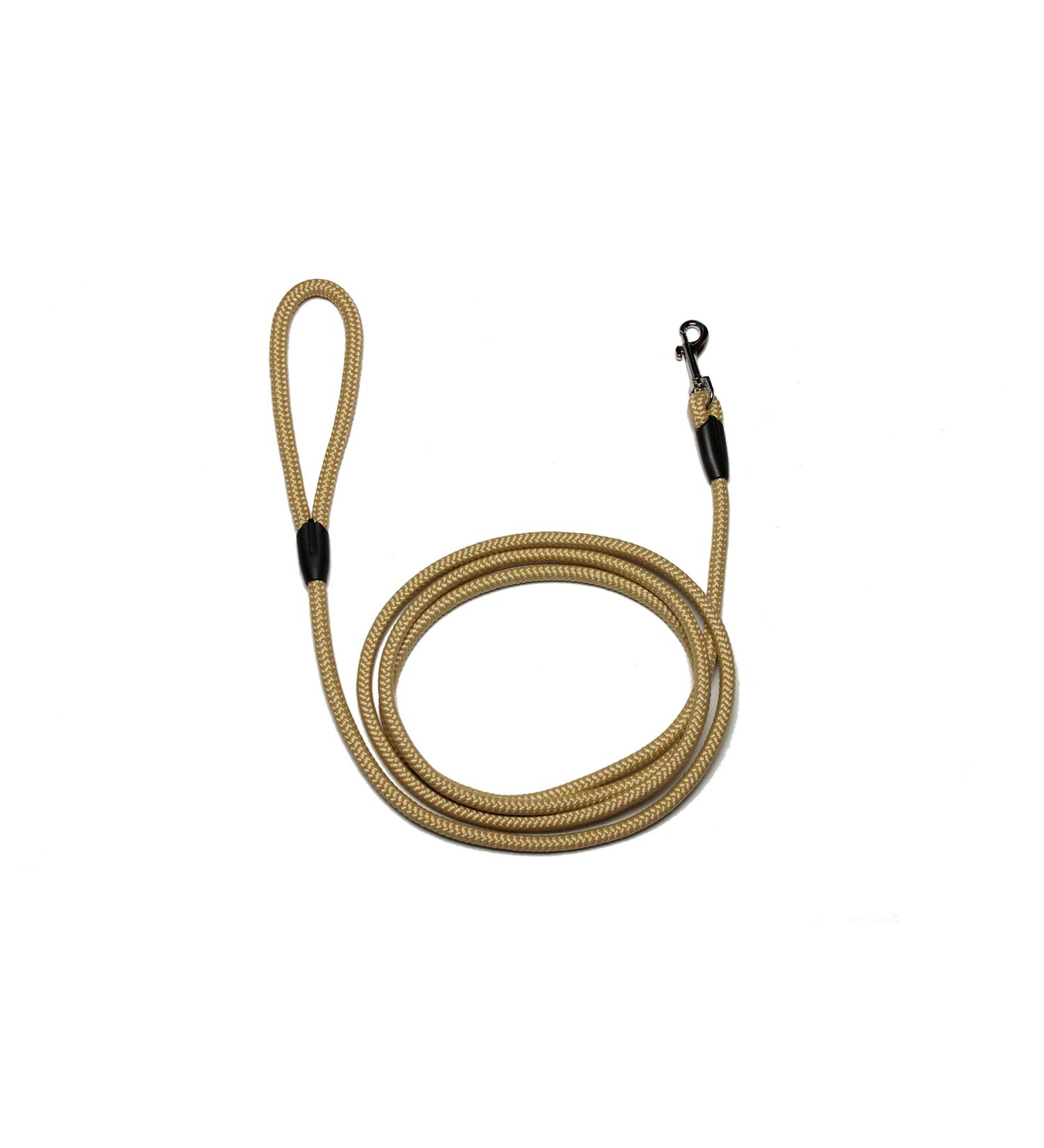 Leash - rope leash with hand loop Basic 10mm 27 colours 7 lengths (2.50 m hemp-coloured) 2.50 m hemp-coloured