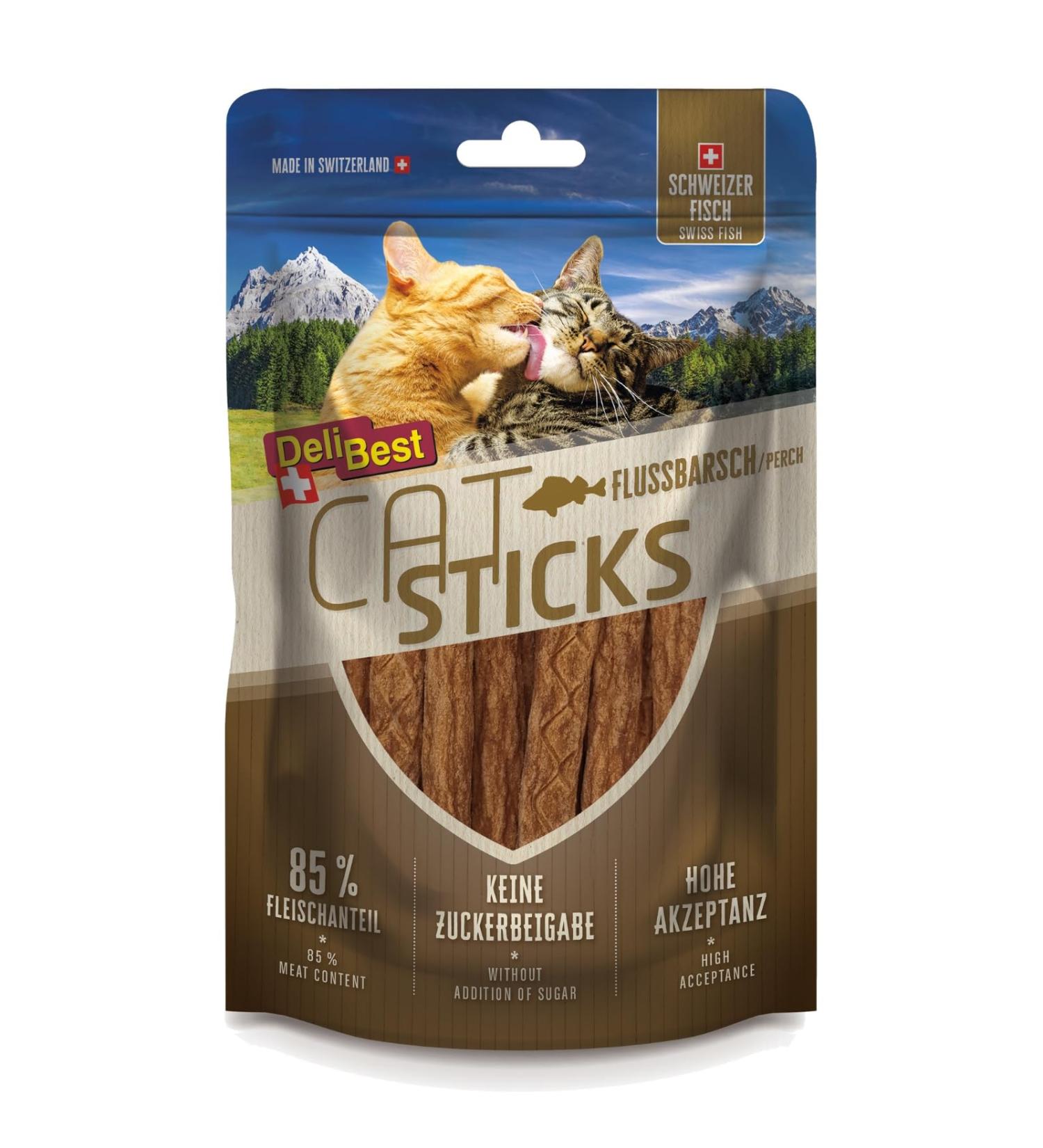Delibest Cat Sticks 100% Weld River Irish - Natural Cat Treats for Allergies 50g | No Artificial Additives - Buy Online on GoSupps.com