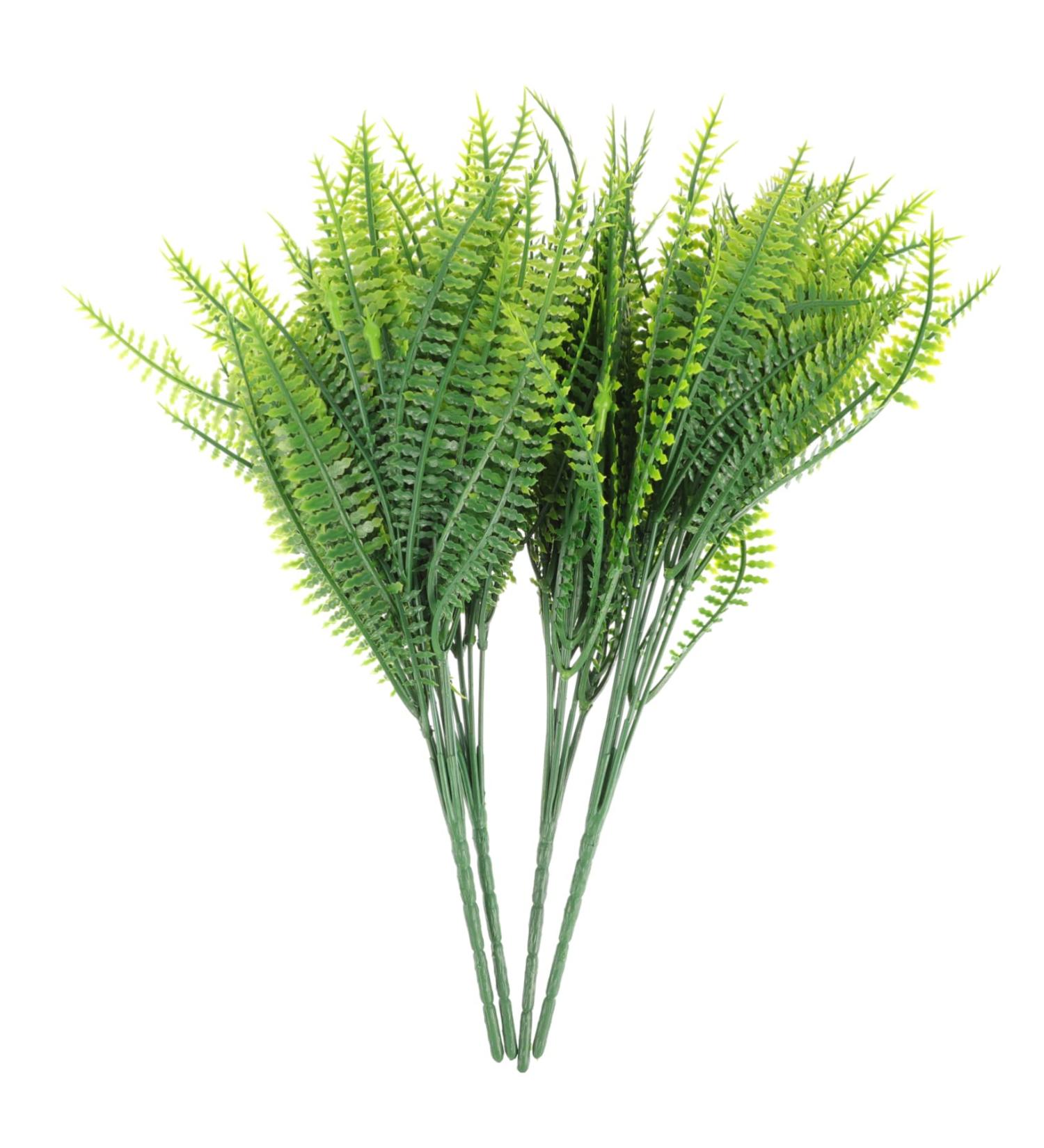 Zerodeko Plastic Plants 4pcs Simulated Leaves Lovage Plant in Green Decorations Artificial Plant Twigs for Vases Faux Plants Pot Artificial Eucalyptus Vases Home Decor Wedding Plastic Fern Green 15X15X35CM - Buy Online on GoSupps.com