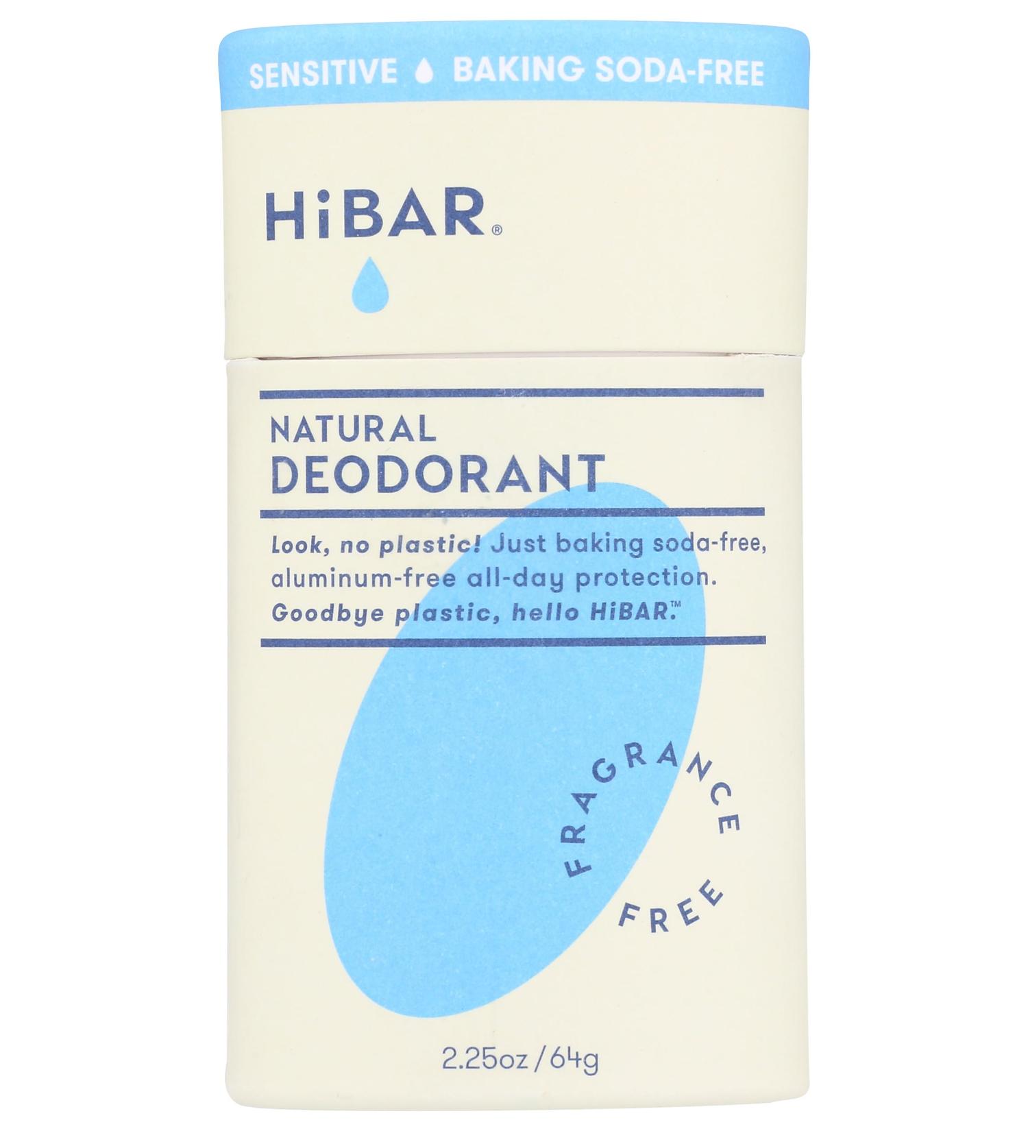 HiBAR Fragrance Free Sensitive Deodorant 2.25 OZ - Buy Online on GoSupps.com
