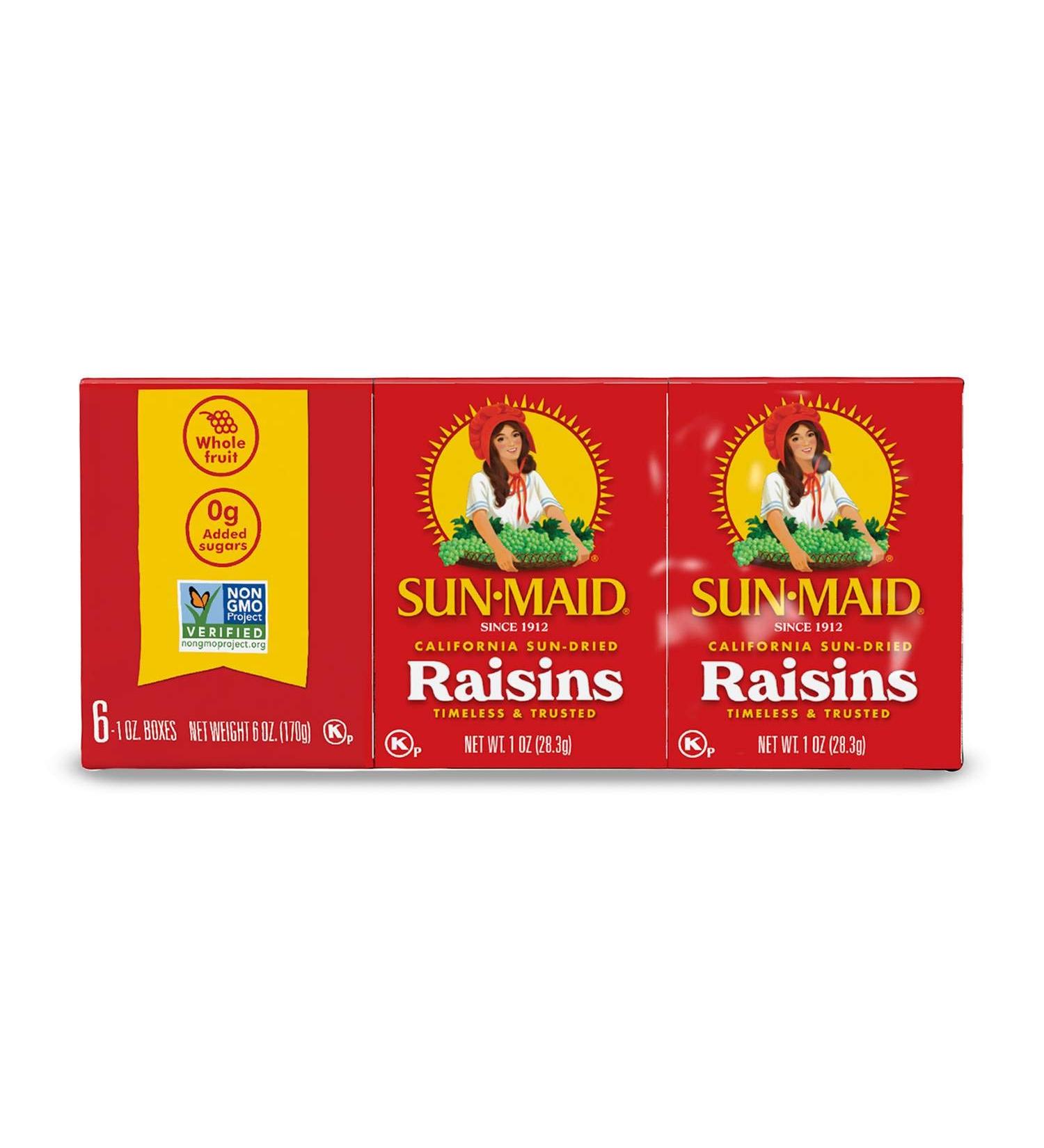 Sun Maid Raisins Mini Boxes-Natural California (6 Count   Pack of 1) 6 Count (Pack of 1) - Buy Online on GoSupps.com