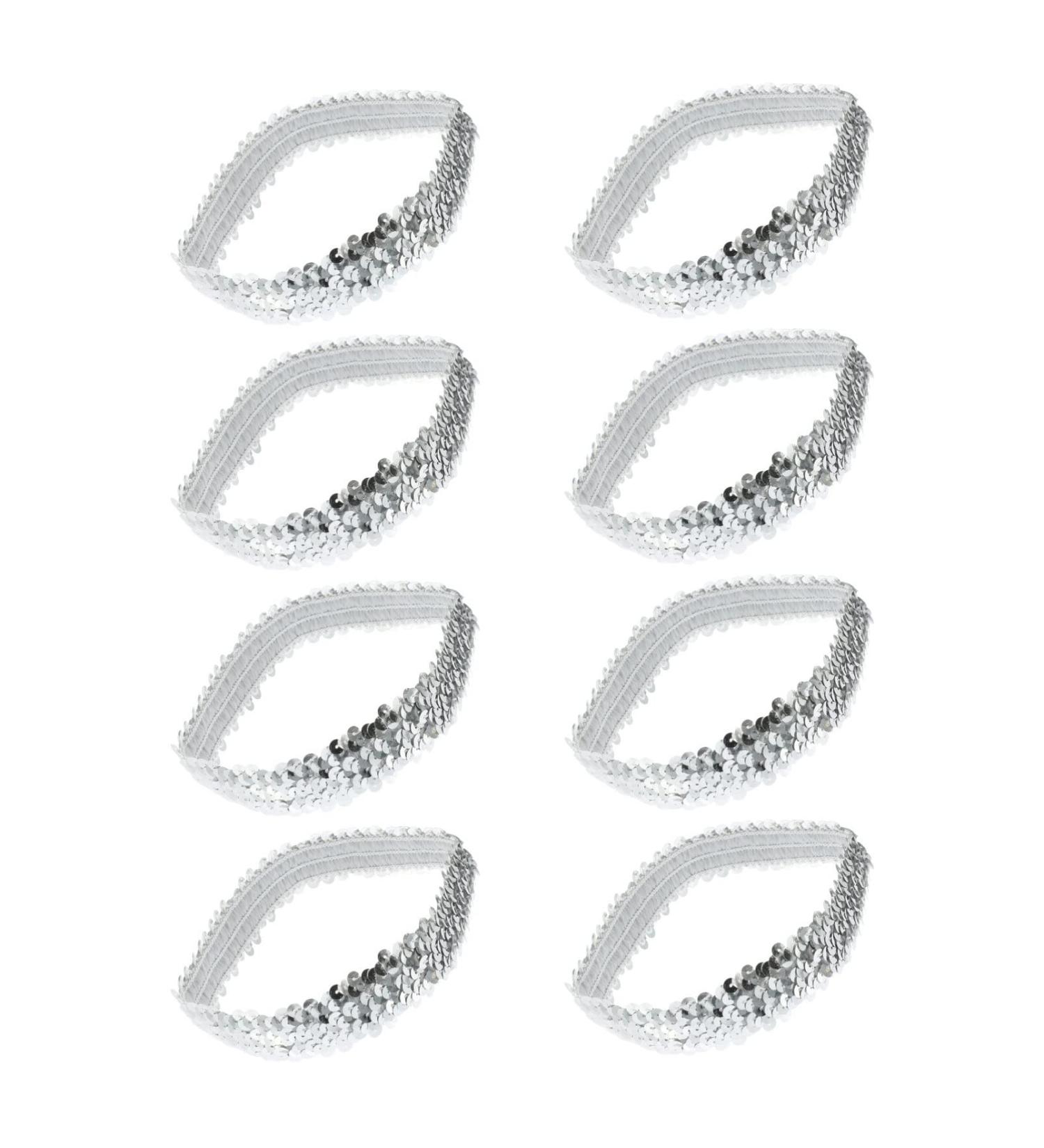Beaupretty Fashion Headbands for Women - 12Pcs Sequin Glitter Elastic Hairbands - Volleyball & Softball Headband Accessories - Buy Online on GoSupps.com