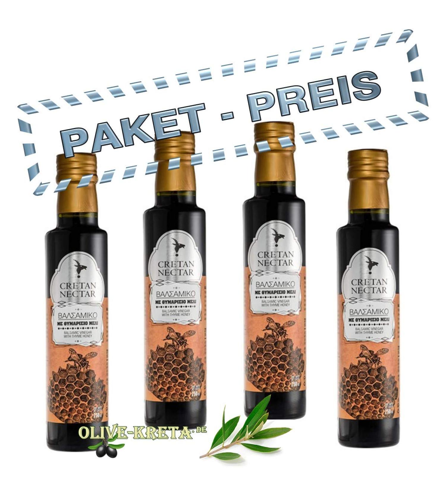 Cretan Nectar CRETAN NECTAR Chania Kreta 01012 Set of 4 bottles of bausamic of 250 ml