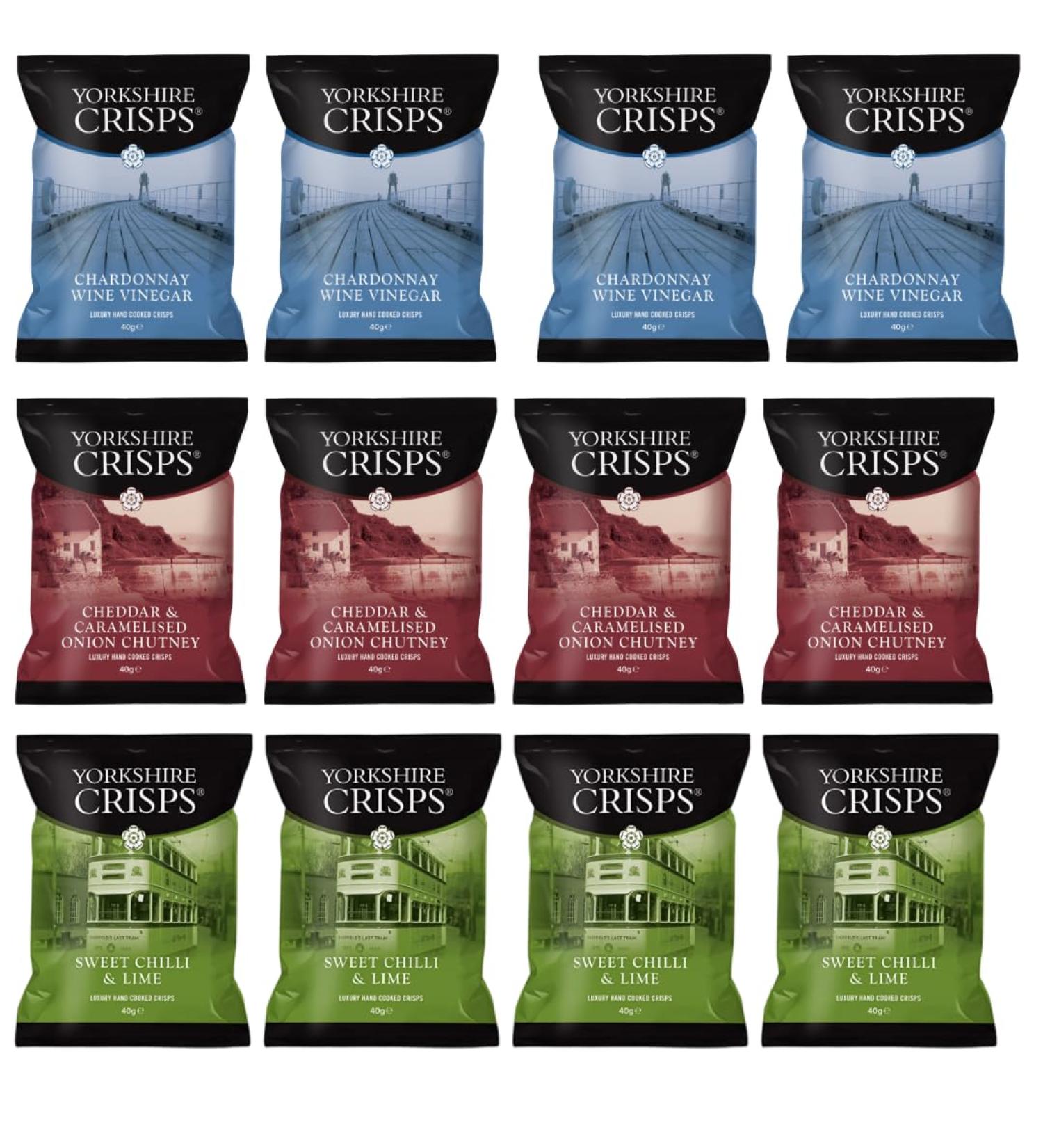 Yorkshire Crisps (12 x 40g) booster multipack (Cheddar & caramelised onion only) - Buy Online on GoSupps.com