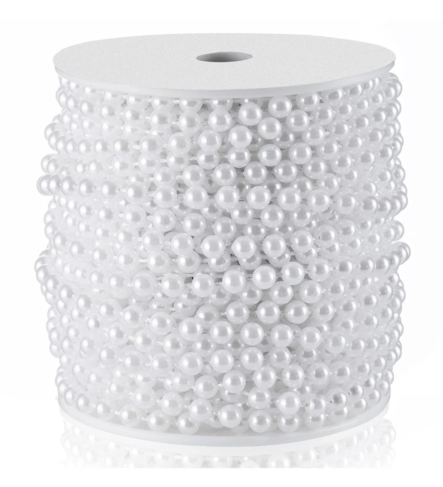 6MM White Pearl Bead Craft String - 66 Feet - Buy Online on GoSupps.com