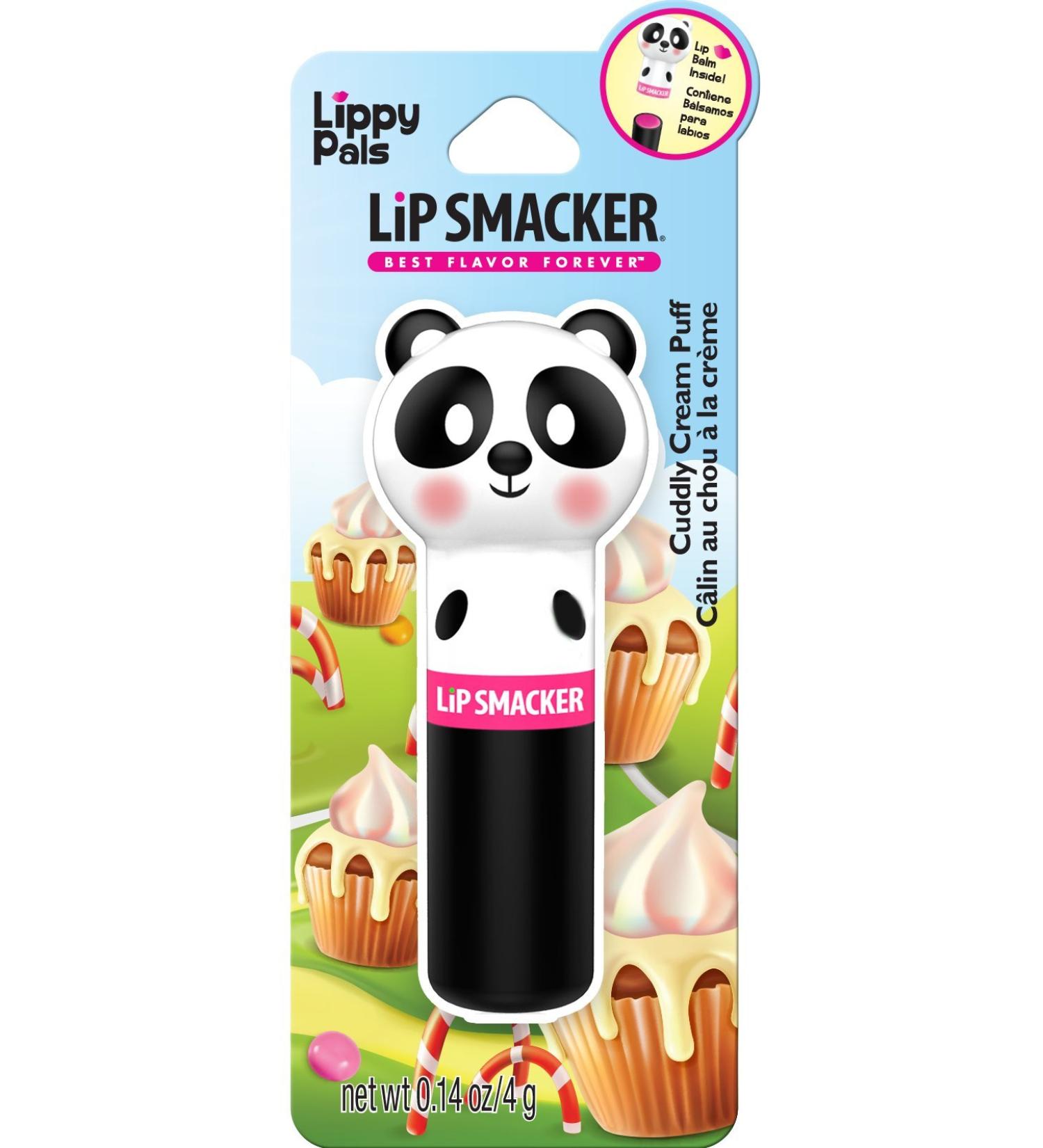 MARKWINS Lippy Pals Lip Balm With Panda Head - Cuddly Cream Puff Flavor