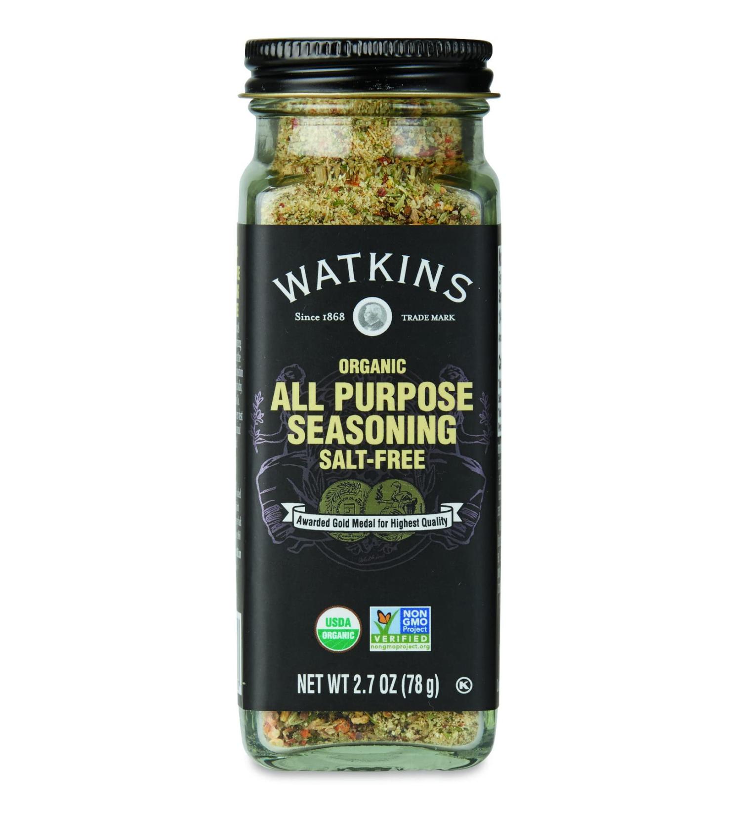 Watkins Gourmet Organic All Purpose Seasoning 2.7 oz - Salt Free | Spice Jar - Buy Online on GoSupps.com
