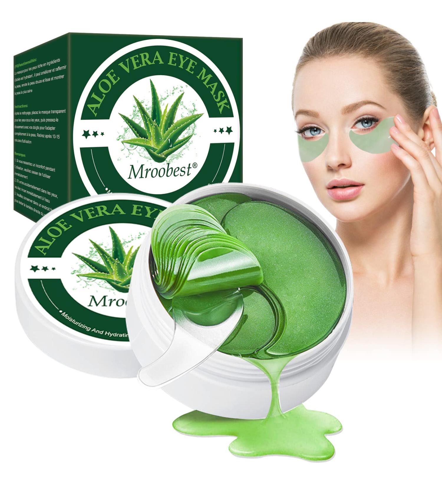Under Eye Collagen Treatment Mask with Aloe Vera - Brighten, Reduce Wrinkles, Dark Circles, Eye Bags & Puffiness - 30 Pairs - Buy Online on GoSupps.com