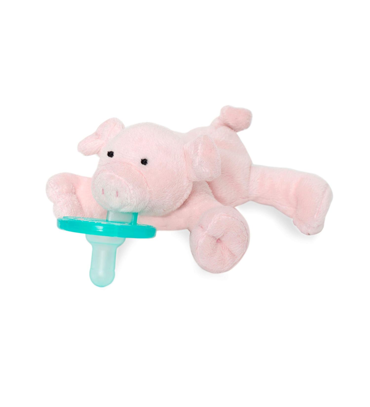 WubbaNub Piglet Infant Pacifier - Soothing Baby Pacifier with Plush Piglet Toy - Buy Online on GoSupps.com