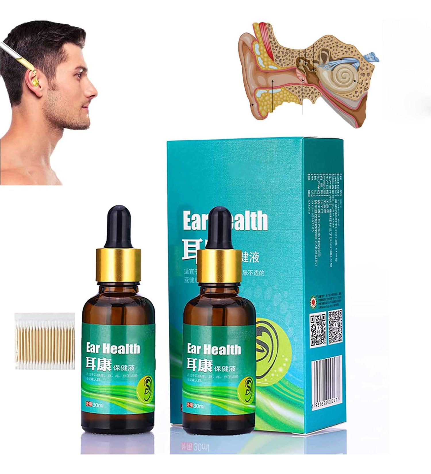 PureHear Organic Ear Support Elixir - Natural Ear Oil for Improved Hearing & Ear Pain - Buy Online on GoSupps.com