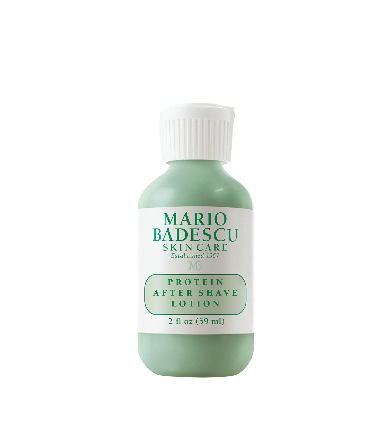Mario Badescu Protein After Shave Lotion | Lightweight Moisturizer for Oily Sensitive Skin | Minimizes Razor Burn & Ingrown Hairs | 2 FL OZ - Buy Online on GoSupps.com
