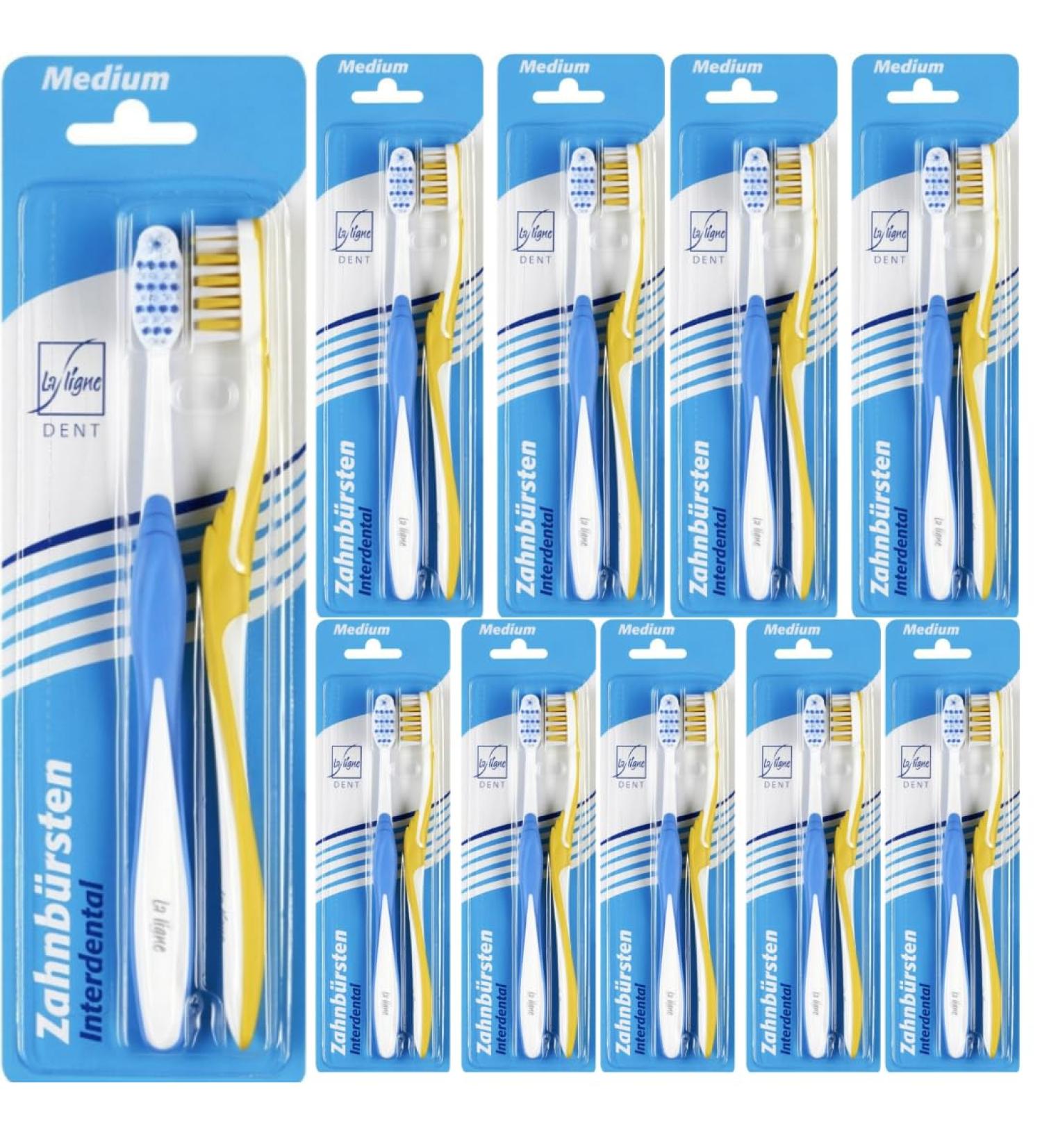 Buy La Ligne Interdental Toothbrushes Medium - 2-Pack (10 Packs) | International Shipping Available - Buy Online on GoSupps.com