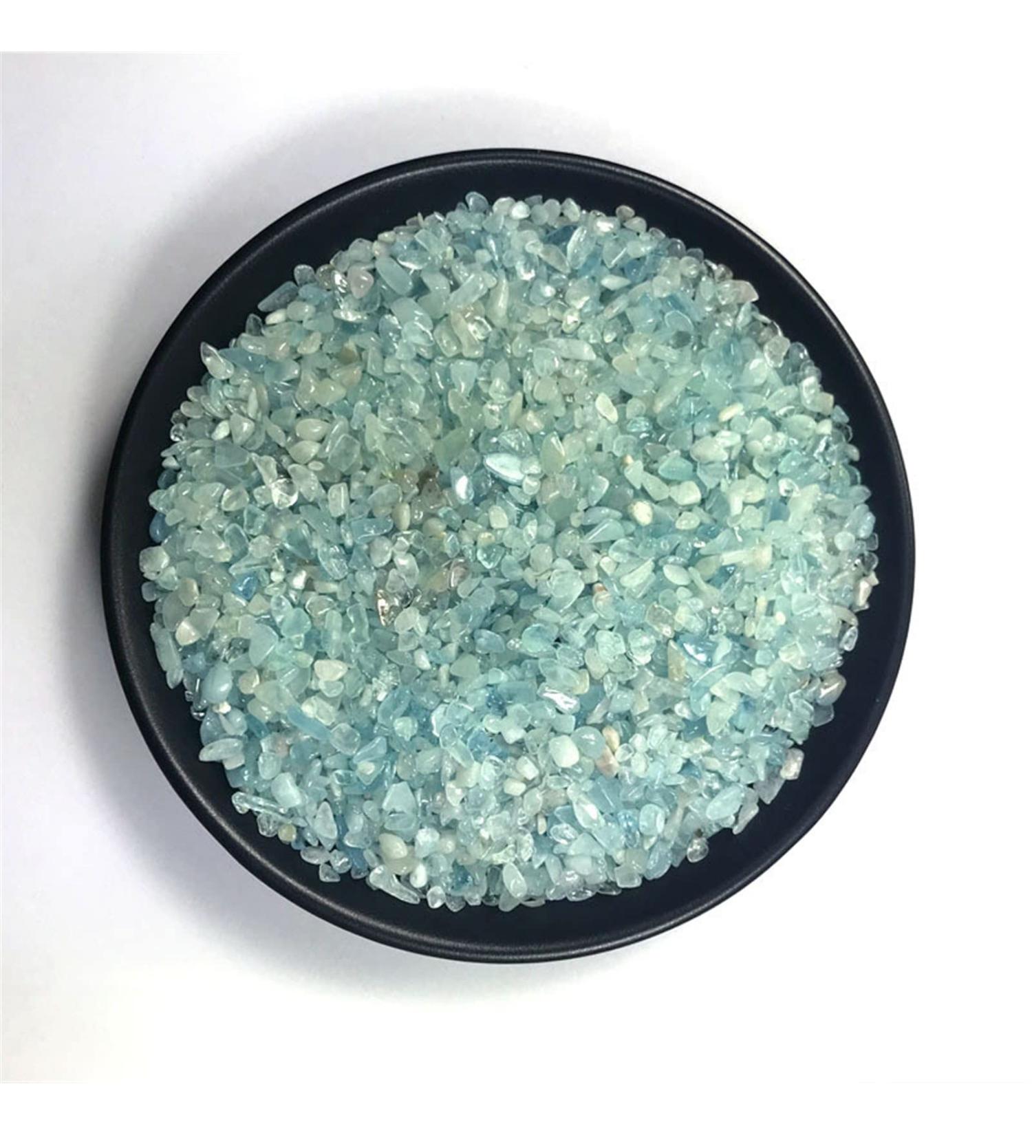 500g 2-4mm Natural Blue Aquamarine Quartz Crystal Stone Rock Chips Specimen Natural Stones and MineralsCrystals Stone Crystal Reiki - Buy Online on GoSupps.com