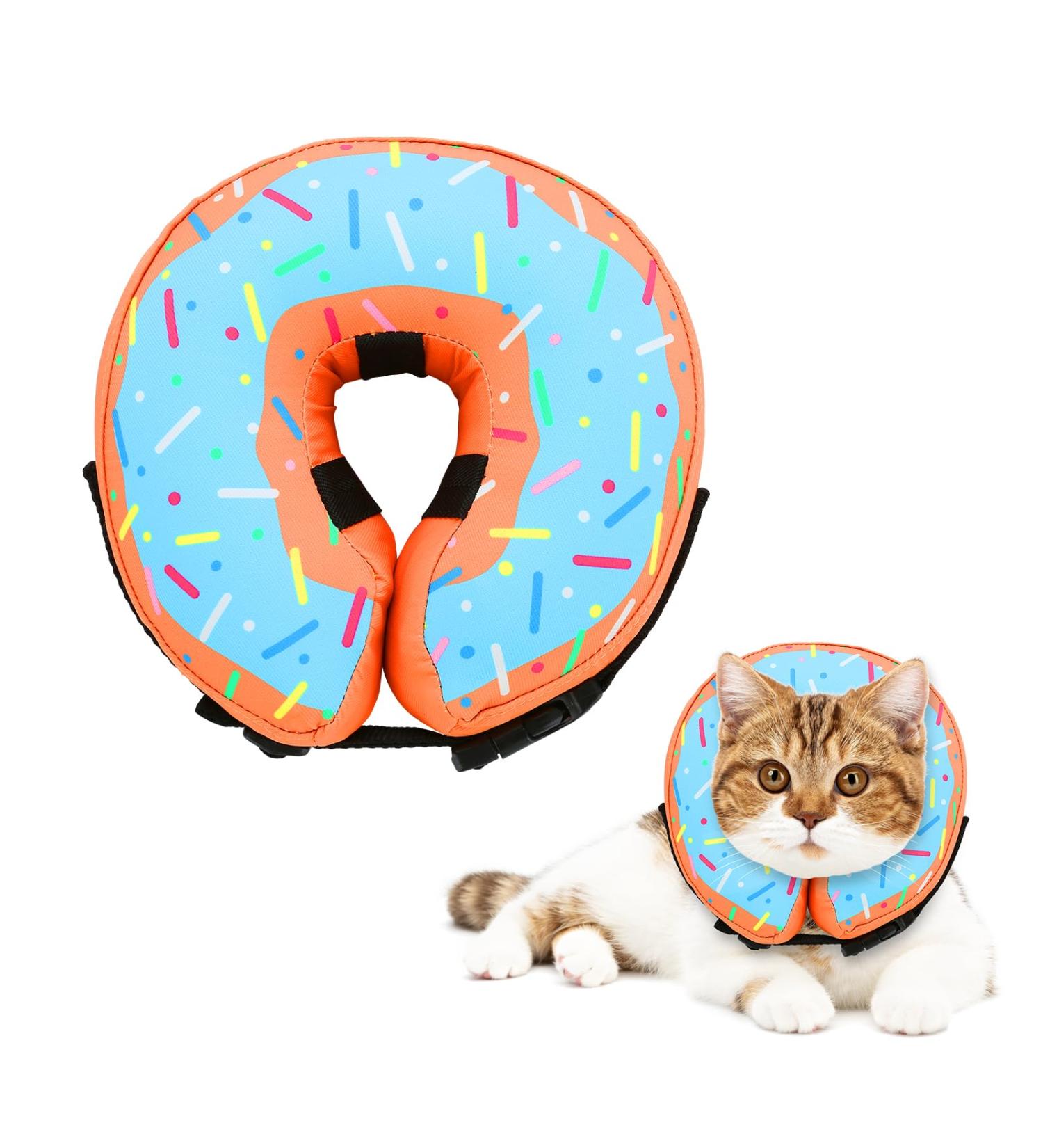 Inflatable Recovery Crane Dog Collar & Adjustable Leak-Proof Dog/Cat Collar for Post-Operation Comfort - Ideal for Pets After Surgery - Buy Online on GoSupps.com