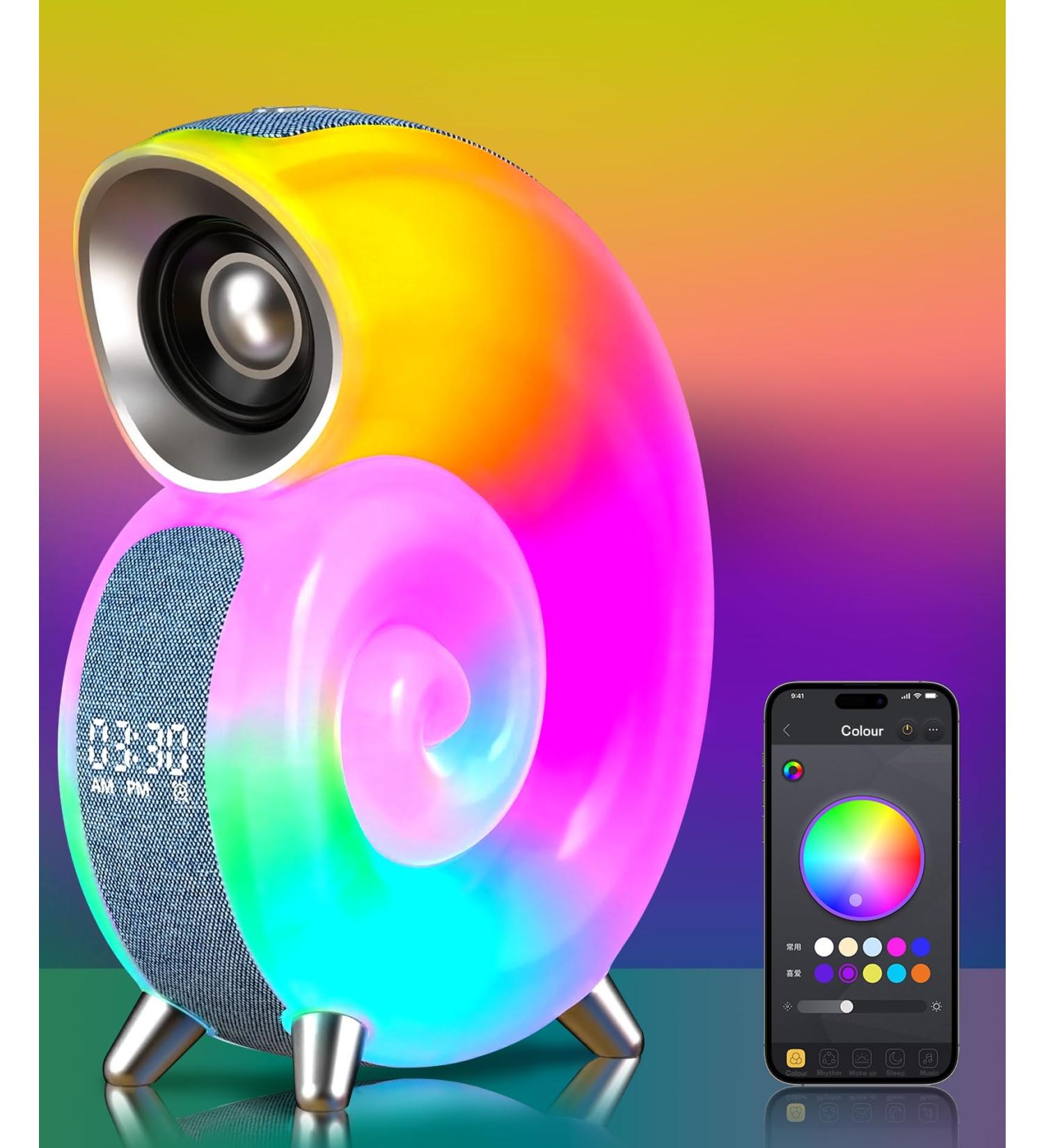 Bestyijo Daylight Alarm Clock | Sunrise Sunset Simulation Bluetooth Audio 8 White Noise Options & 4 Alarms - Perfect Bedside Lamp for Relaxed Mornings - Buy Online on GoSupps.com