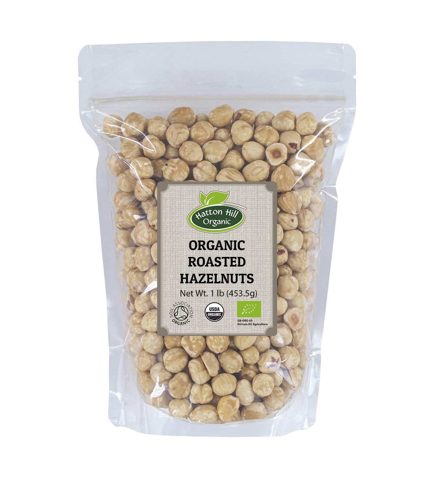 Organic Roasted Hazelnut 1lb - Hatton Hill Organic | Premium Quality Nuts - Buy Online on GoSupps.com