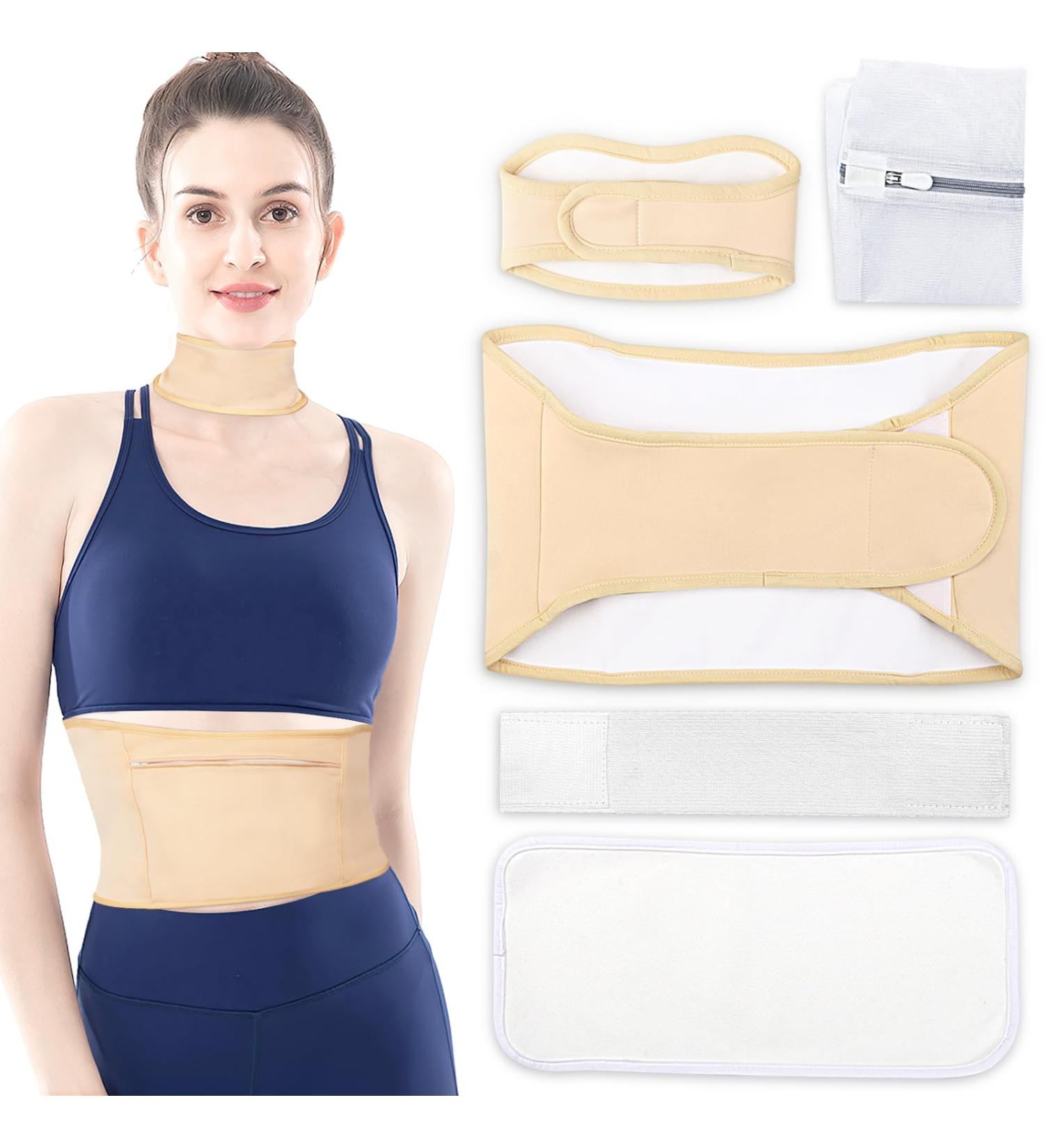 Organic Castor Oil Pack Set for Liver Detox & Thyroid Support | Reusable Cotton Flannel Compresses | 5-Pack for Stomach Waist & Neck Relief - Buy Online on GoSupps.com
