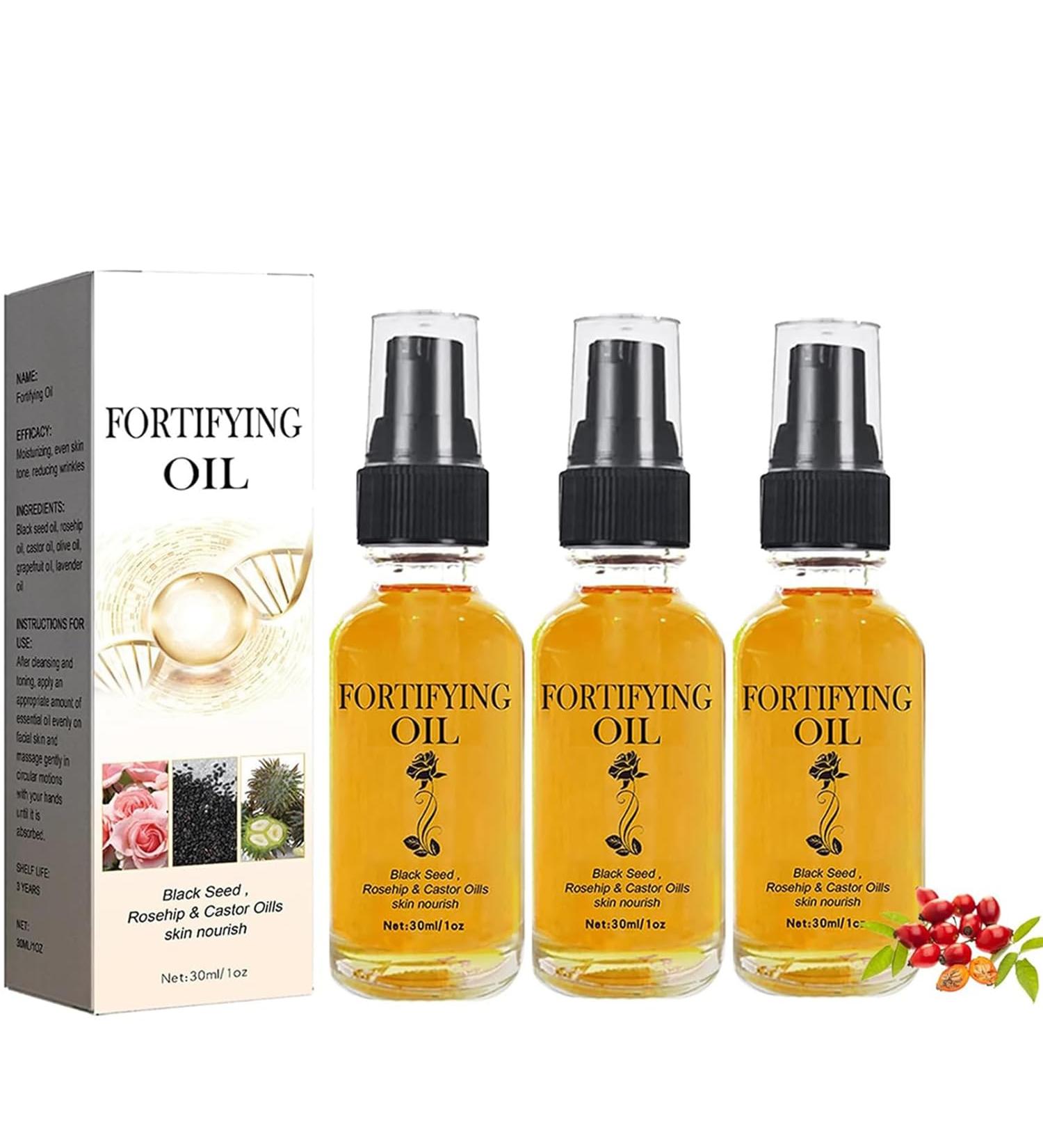 YG LianKai 3Pcs Rosehip Oil Castor Oil Black Seed Oils Rosehip Face Serum Facial Moisturizer Organic Natural Face Rosehips Seed Oils - Buy Online on GoSupps.com