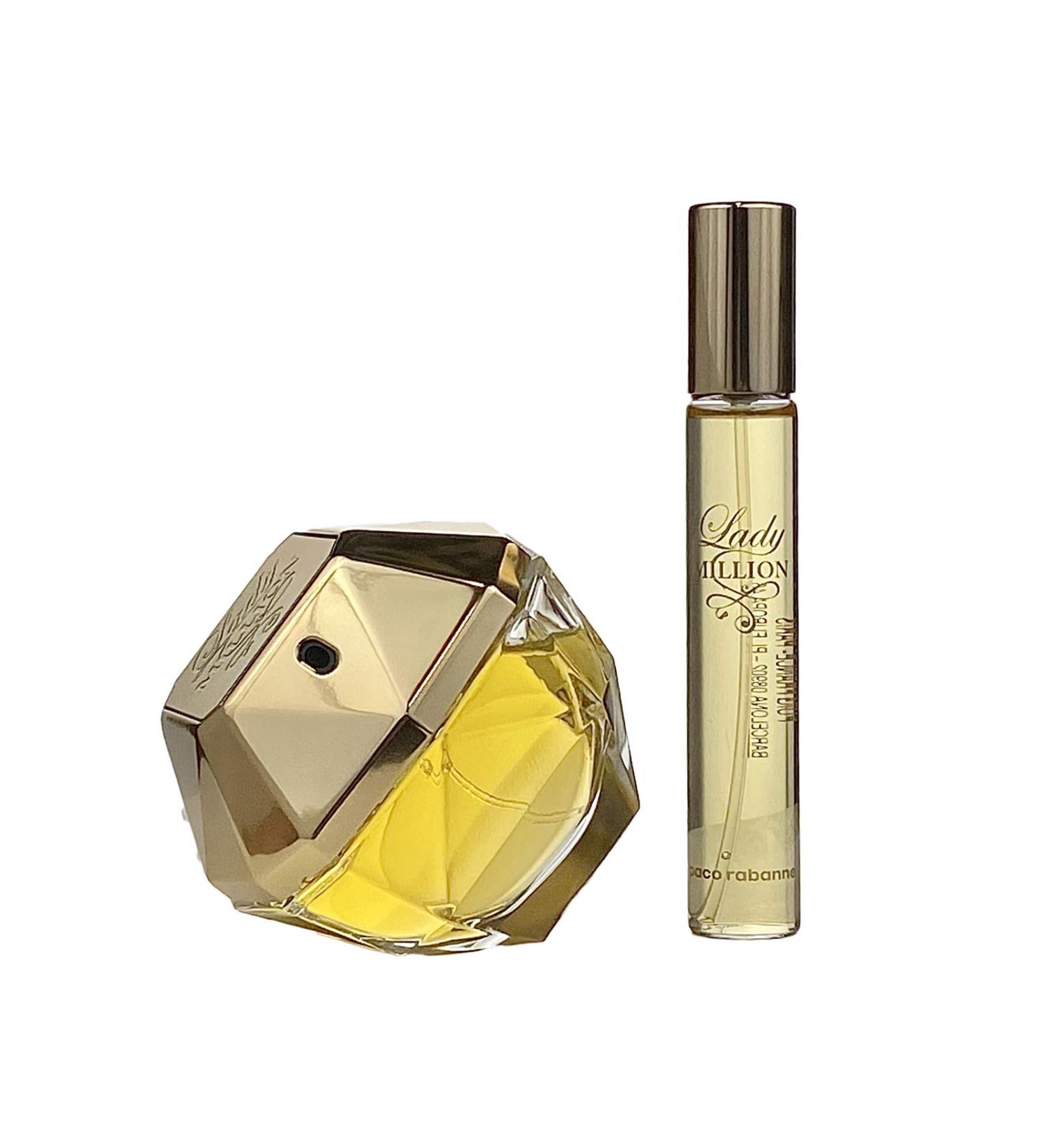 Paco Rabanne Lady Million 2-Piece Set for Women (2.7 Oz Eau De Parfum Spray + 0.67 Oz Eau De Parfum Spray) 1.69 Ounce (Pack of 2)