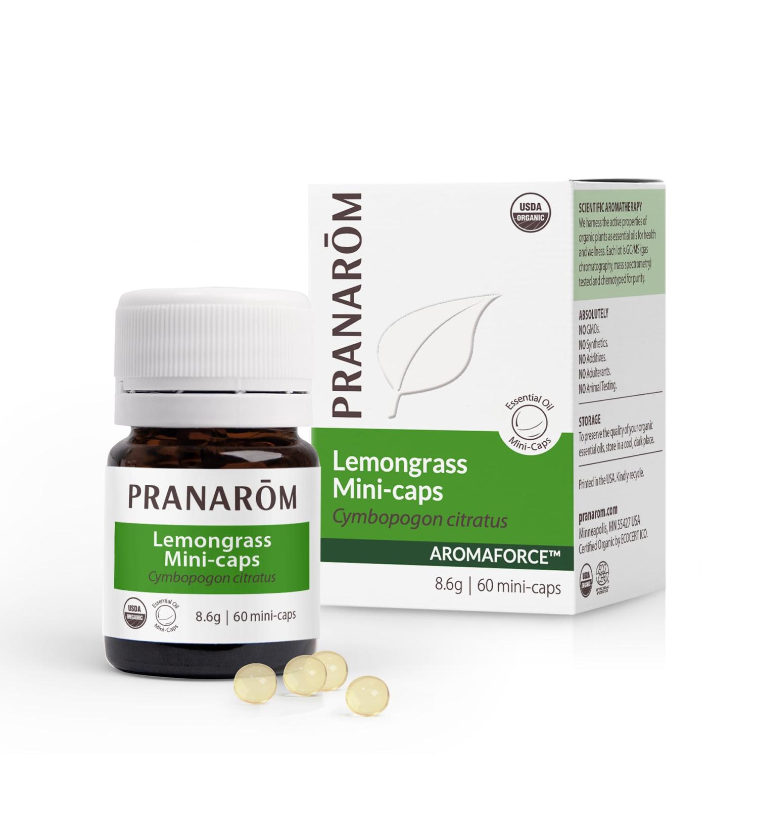 Buy Pranarom Aromaforce Lemongrass Mini-Caps - Natural Wellness for Immune Support | International Shipping - Buy Online on GoSupps.com