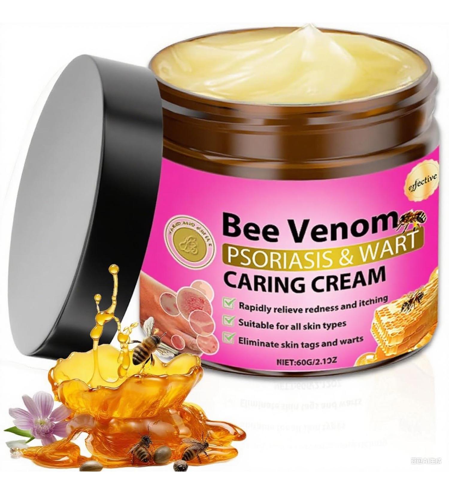 Caderno Inteligente Bee Venom Cream for Women and Men Natural Bee Venom for All Skin Types 2.12 OZ Pink