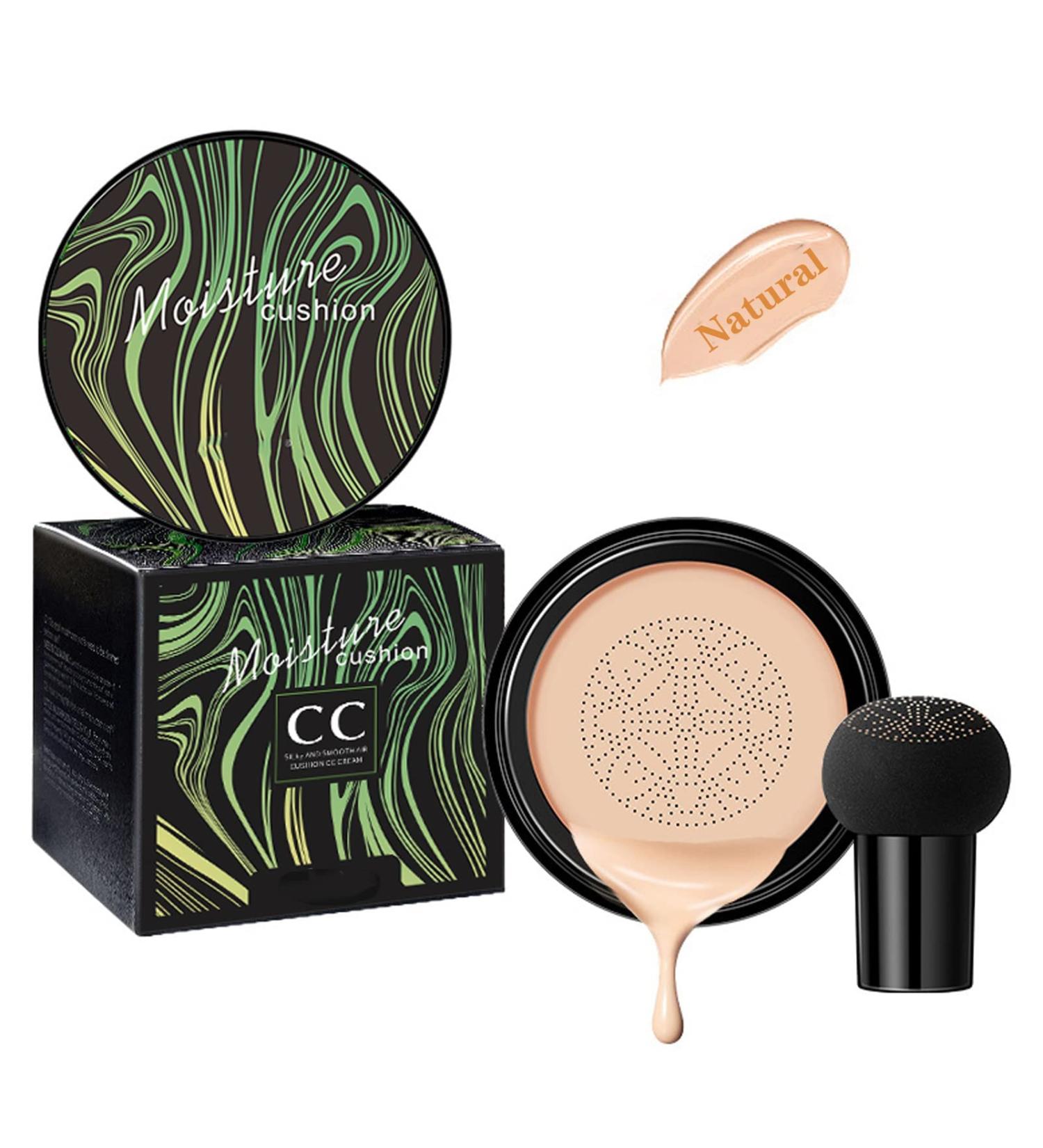 Mushroom Head Air Cushion BB Cream: Long-Lasting Concealer & Brightening CC Cream for Oil Control and Moisturizing - Buy Online on GoSupps.com