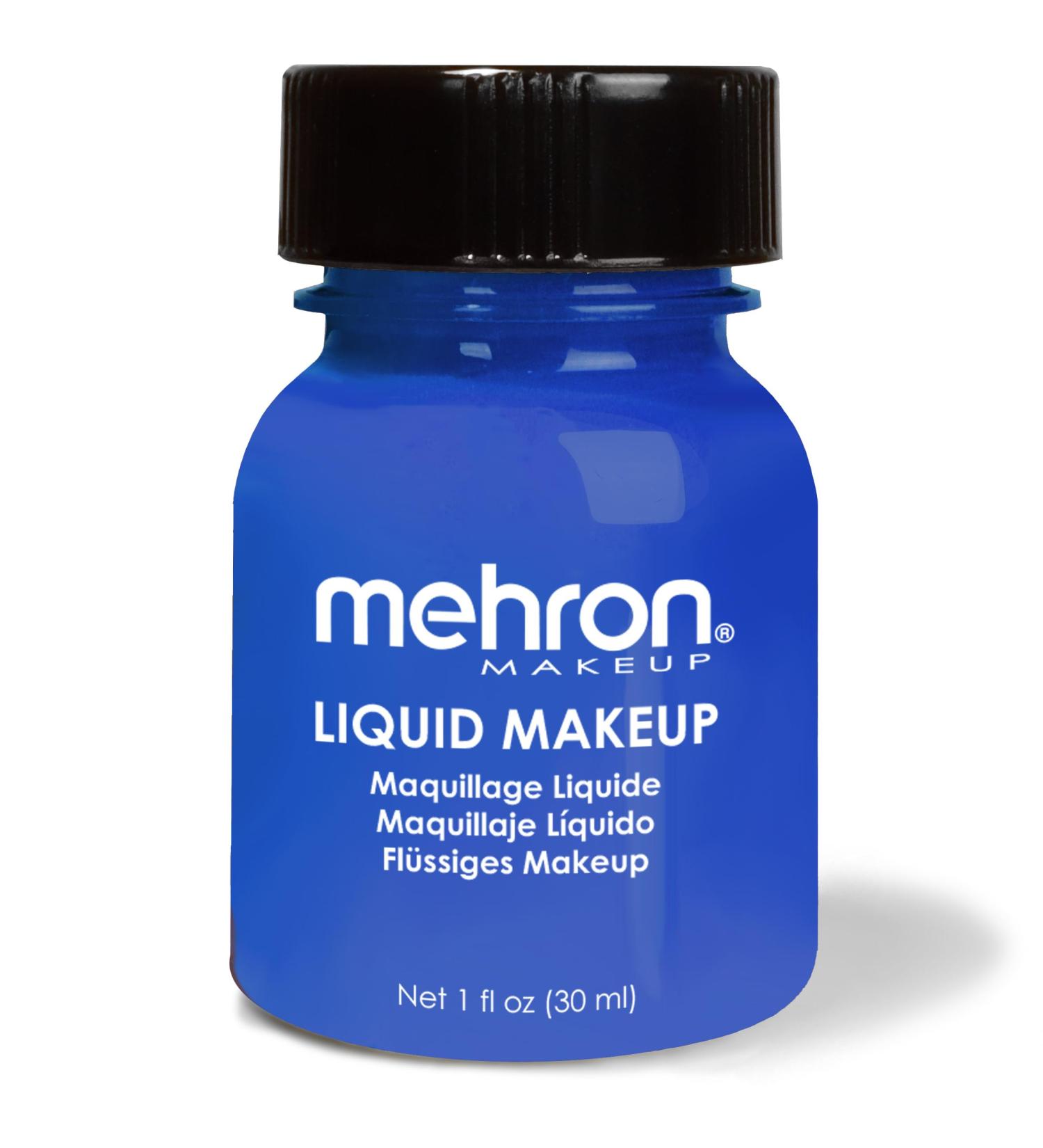 Buy Mehron Liquid Make-up - Blue (30 ml) | International Shipping Available | Perfect for Stage & Special Effects - Buy Online on GoSupps.com