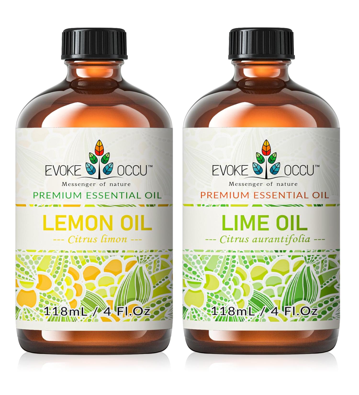 EVOKE OCCU Lemon Essential Oil and Lime Essential Oil - 4 Fl Oz - Buy Online on GoSupps.com