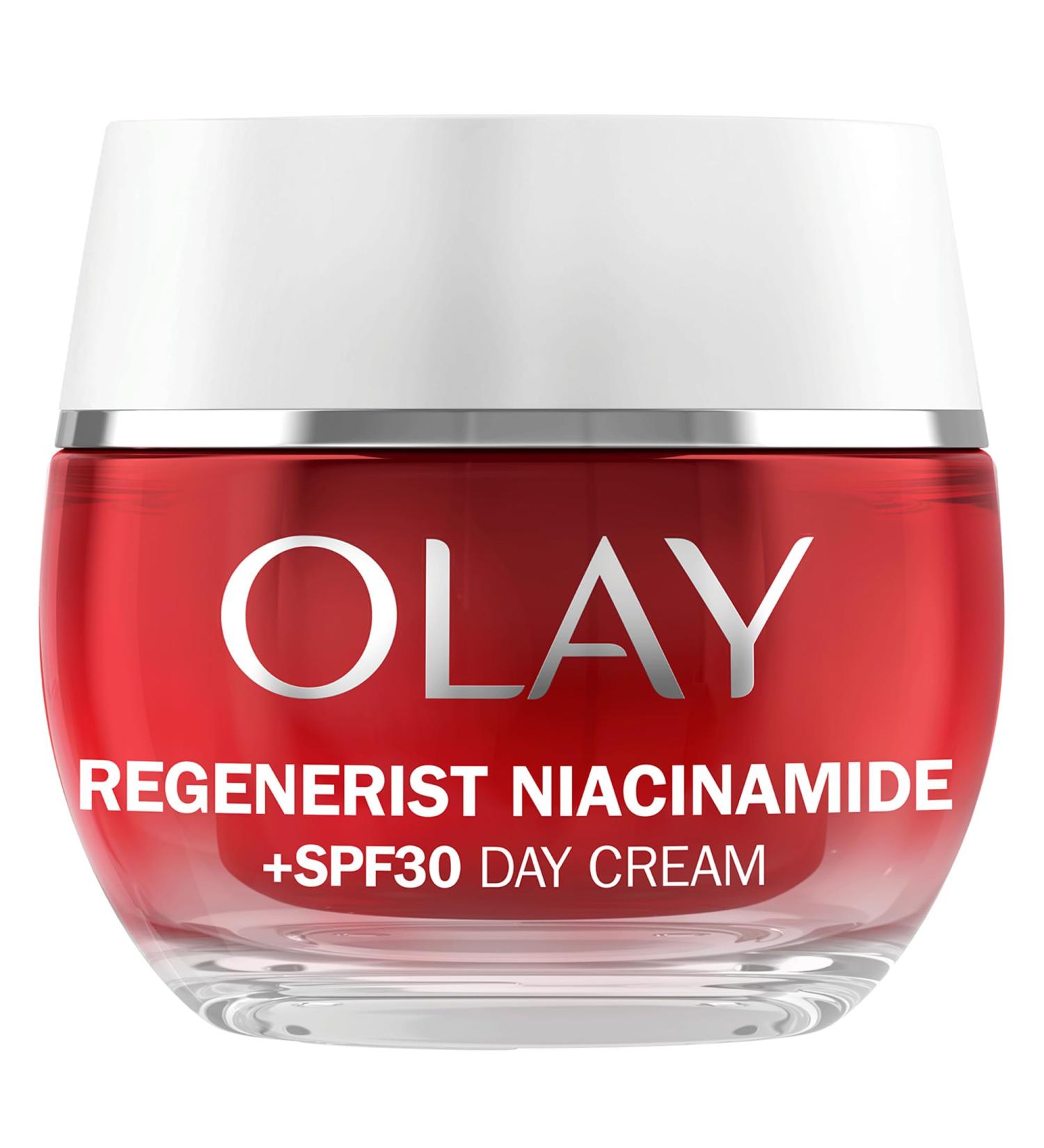 Olay Regenerist Niacinamide Day Cream Face Moisturiser SPF 30 Skincare with Niacinamide 99% Purity Antioxidant Vitamin E. Anti Aging Skin Care: Renews Firms and Hydrates. Non-Greasy 50ml Niacinamide SPF - Buy Online on GoSupps.com