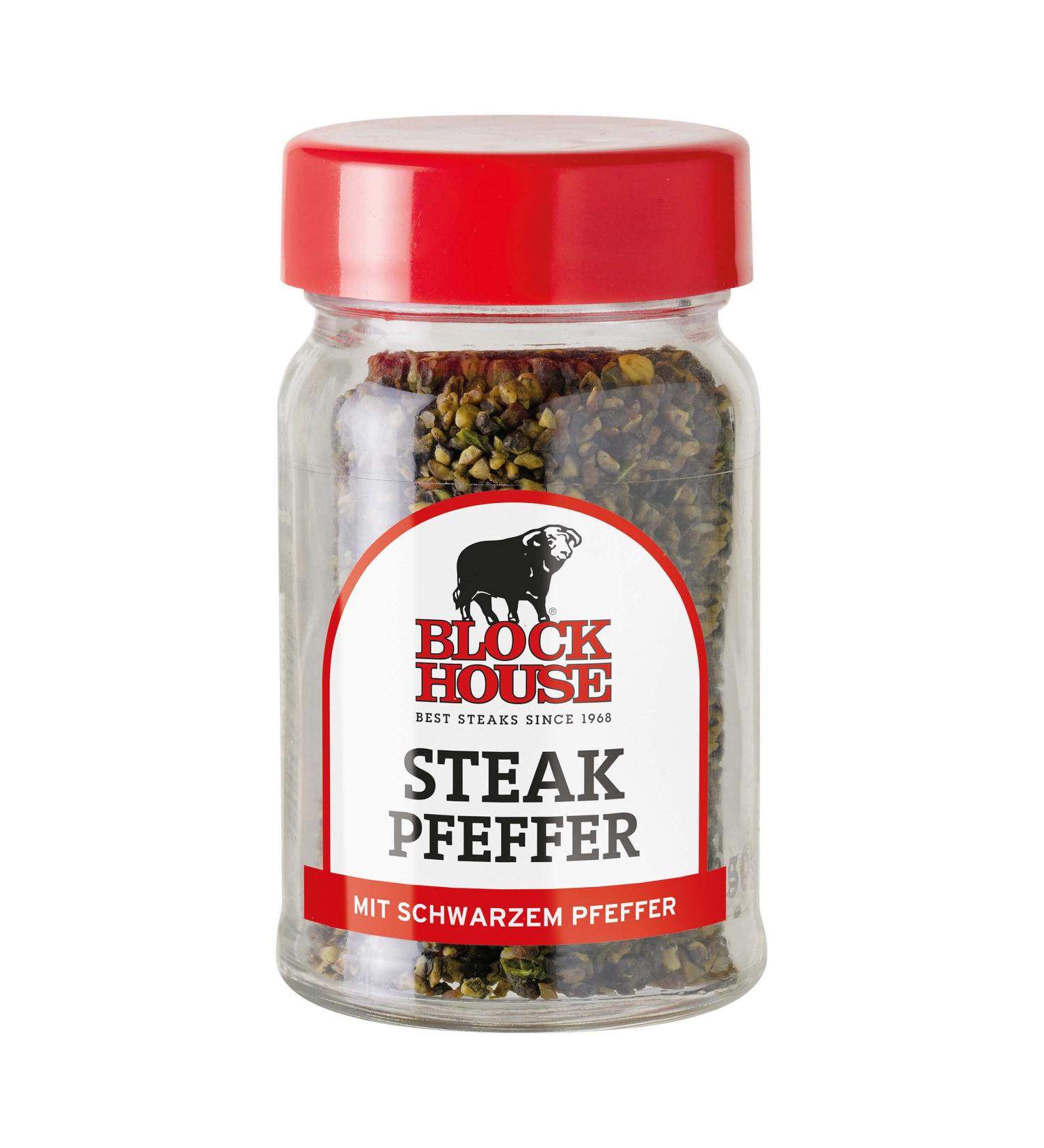 Buy Block House Steak Pepper Spice Mix Premium Restaurant Quality 50g Jar for International Shipping - Buy Online on GoSupps.com