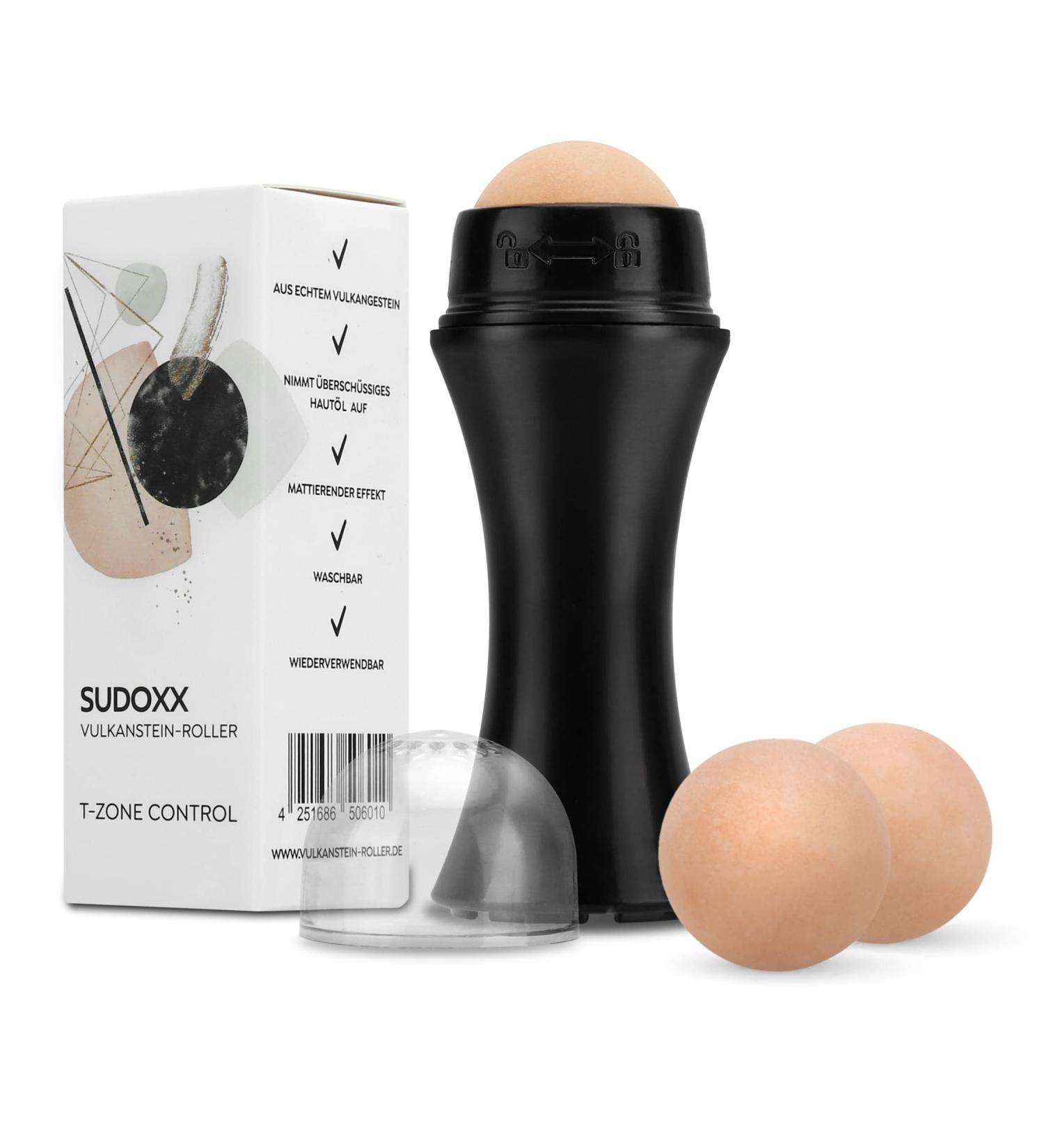 Sudoxx Volcanic Stone Facial Matting Scooter Set - 2 Replacement Stones for Oily Skin & Greasy T-Zone - Oil-Absorbing Solution - Buy Online on GoSupps.com