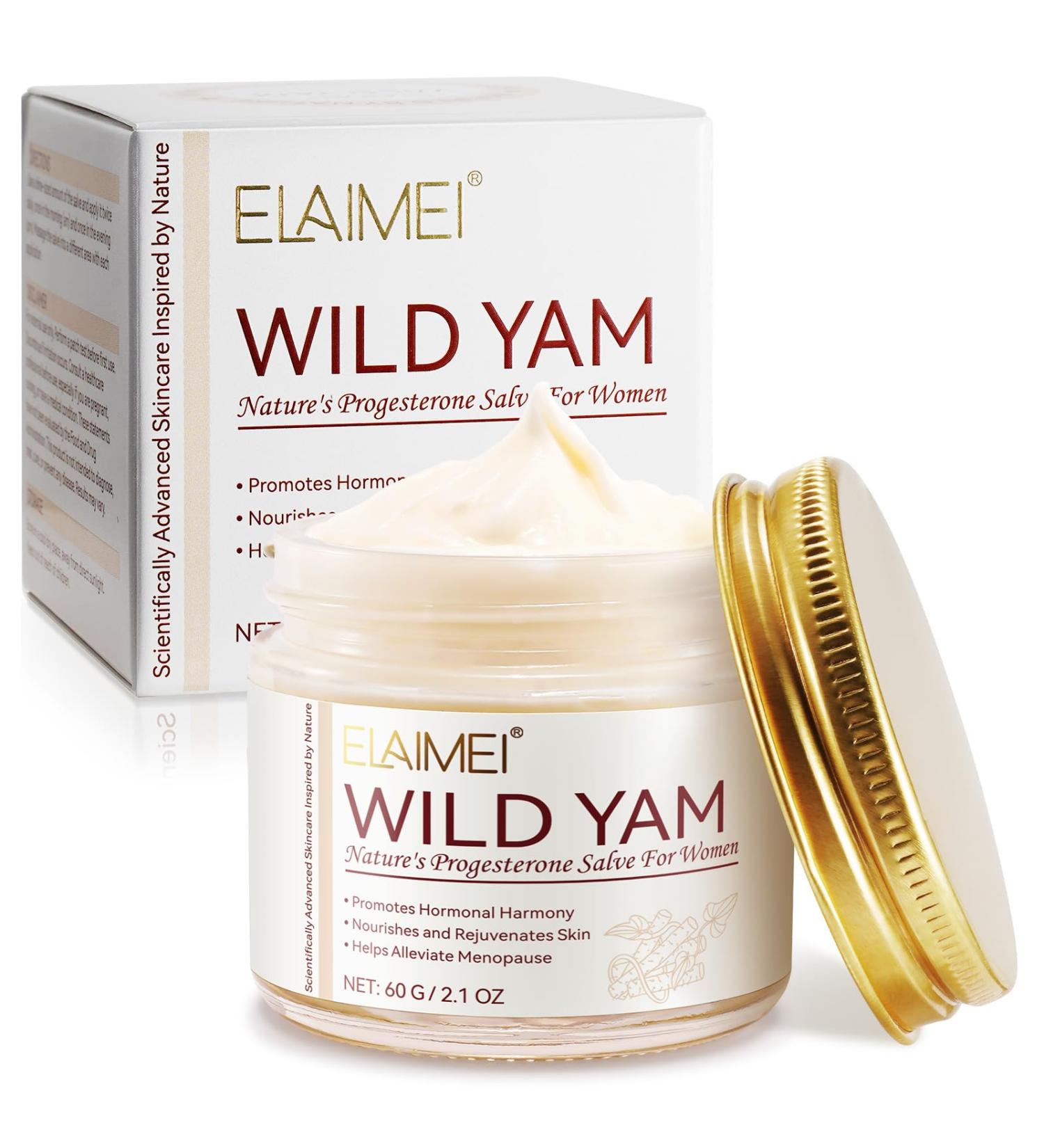 Wild Yam Nature's Cream Natural Hormone Balance Support Organic Wild Yam Extract Moisturizing Cream Soothing Skin Care for Women 60G - Buy Online on GoSupps.com