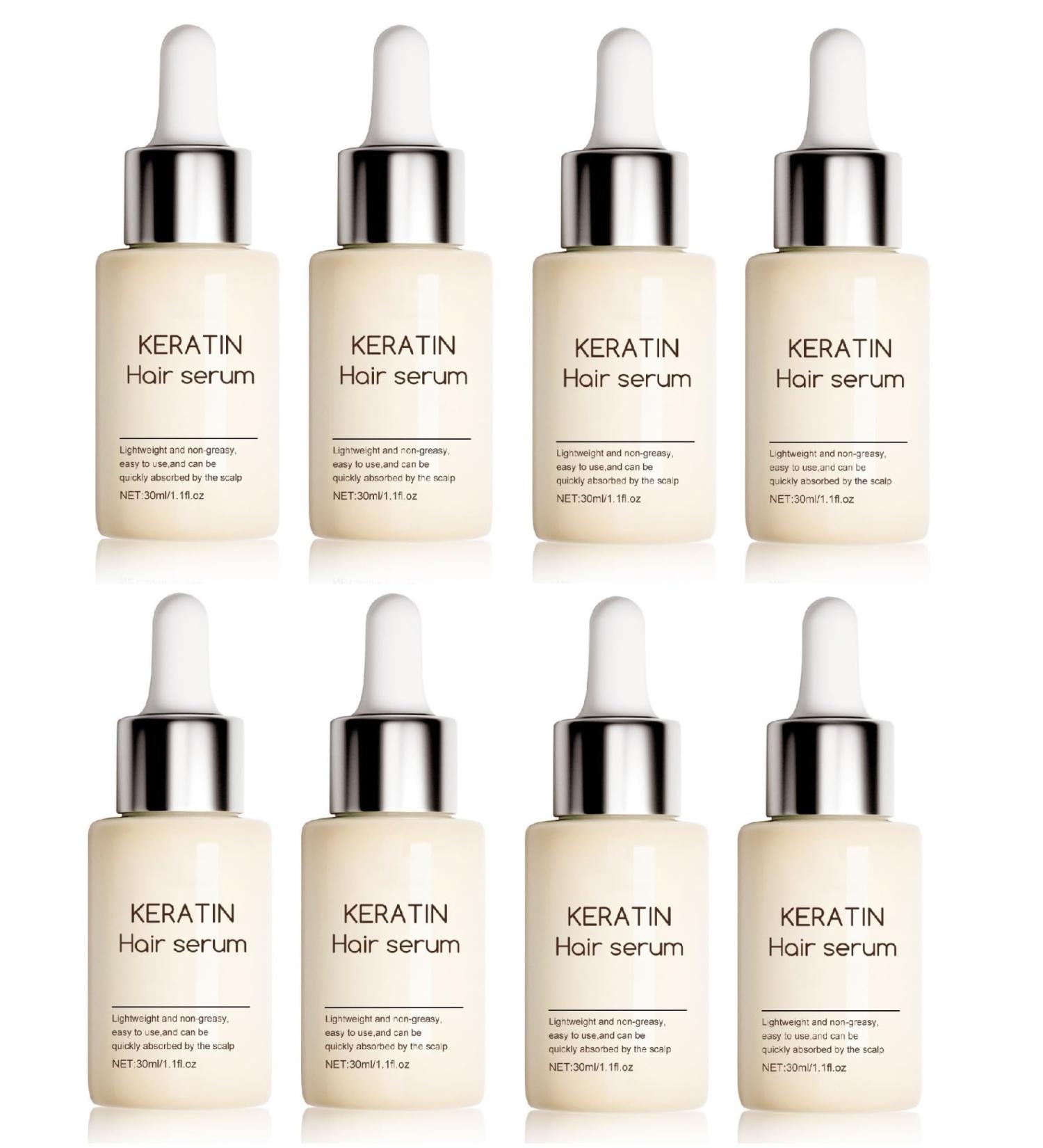 Keratin Hair Serum & Revitalizing Cream | Detangling & Curly Hair Care | Smooth & Shiny Hair (8 Pack - Buy Online on GoSupps.com