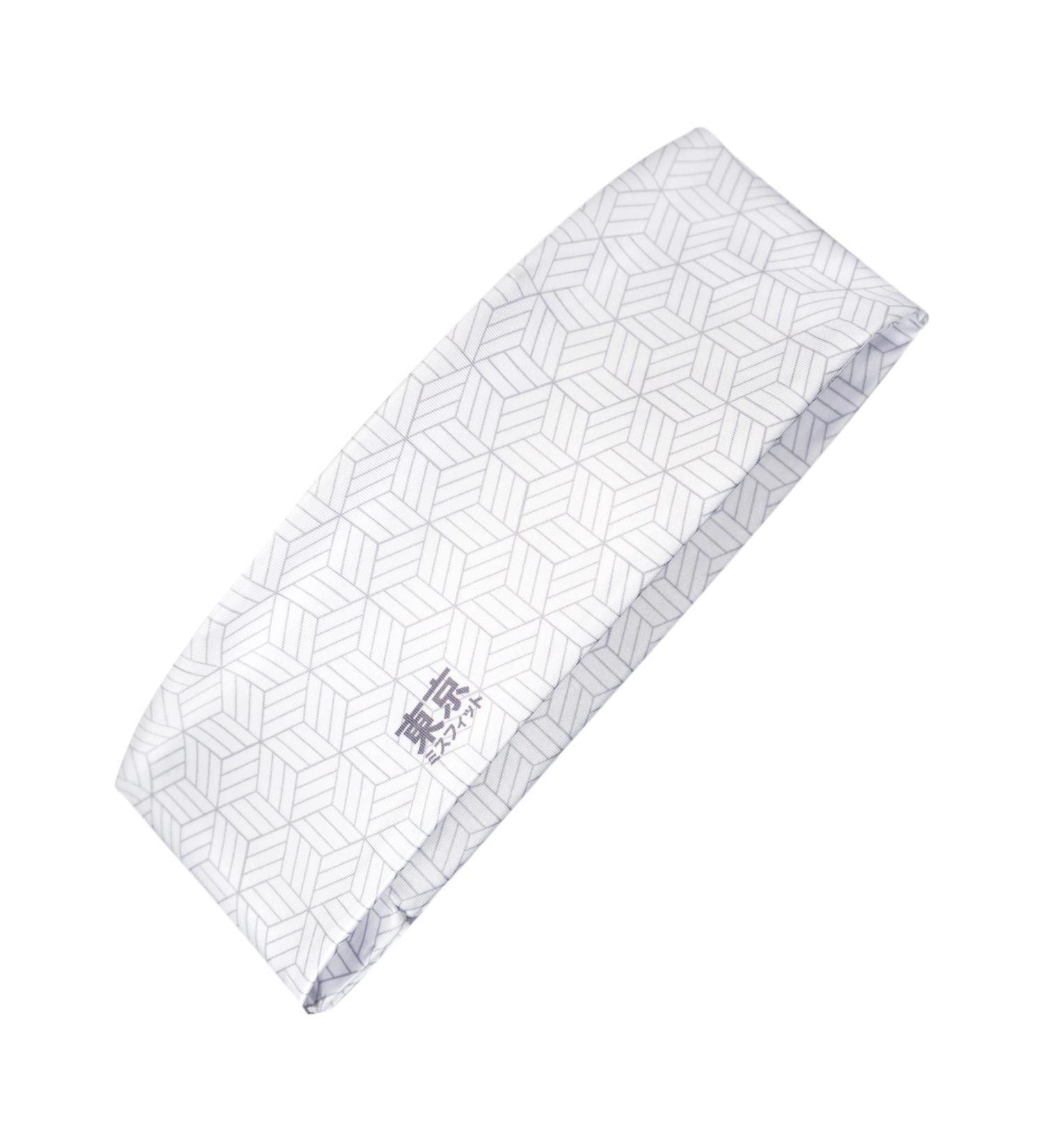 Tokyo MISFIT - Japanese Headbands for Men & Women | Welding Training Yoga Fashion Running Sports Basketball Bandana - Japanese Cube (White) - Buy Online on GoSupps.com