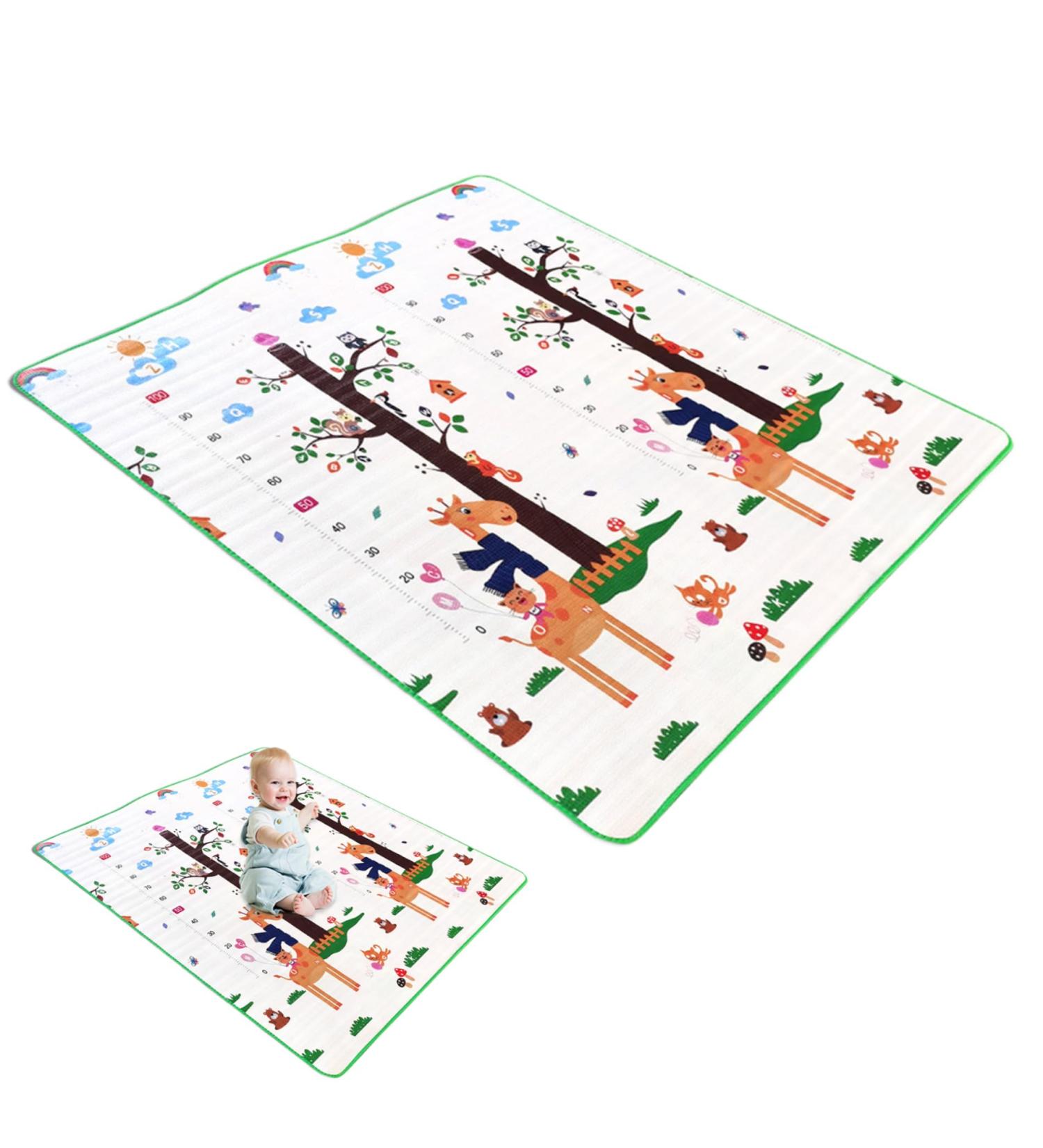 Reversible Baby Play Mat 79x71 Inch - Waterproof Crawling Mat for Indoor/Outdoor - Perfect for Baby's Playtime - Buy Online on GoSupps.com