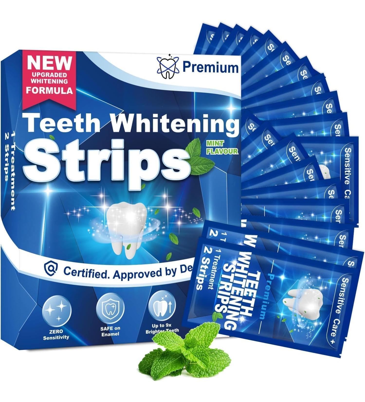 Celakeety Tooth Whitening Strips - 42 Strips for 21 Days of Brightening & Spot Removal | Effective Teeth Bleaching - Buy Online on GoSupps.com