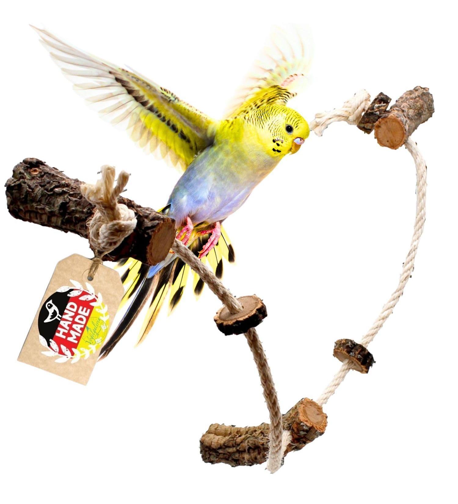 Natural Cork Climbing Rope for Birds - Eco-Friendly Bird Toys and Accessories for Budgies and Cockatiels - Buy Online on GoSupps.com
