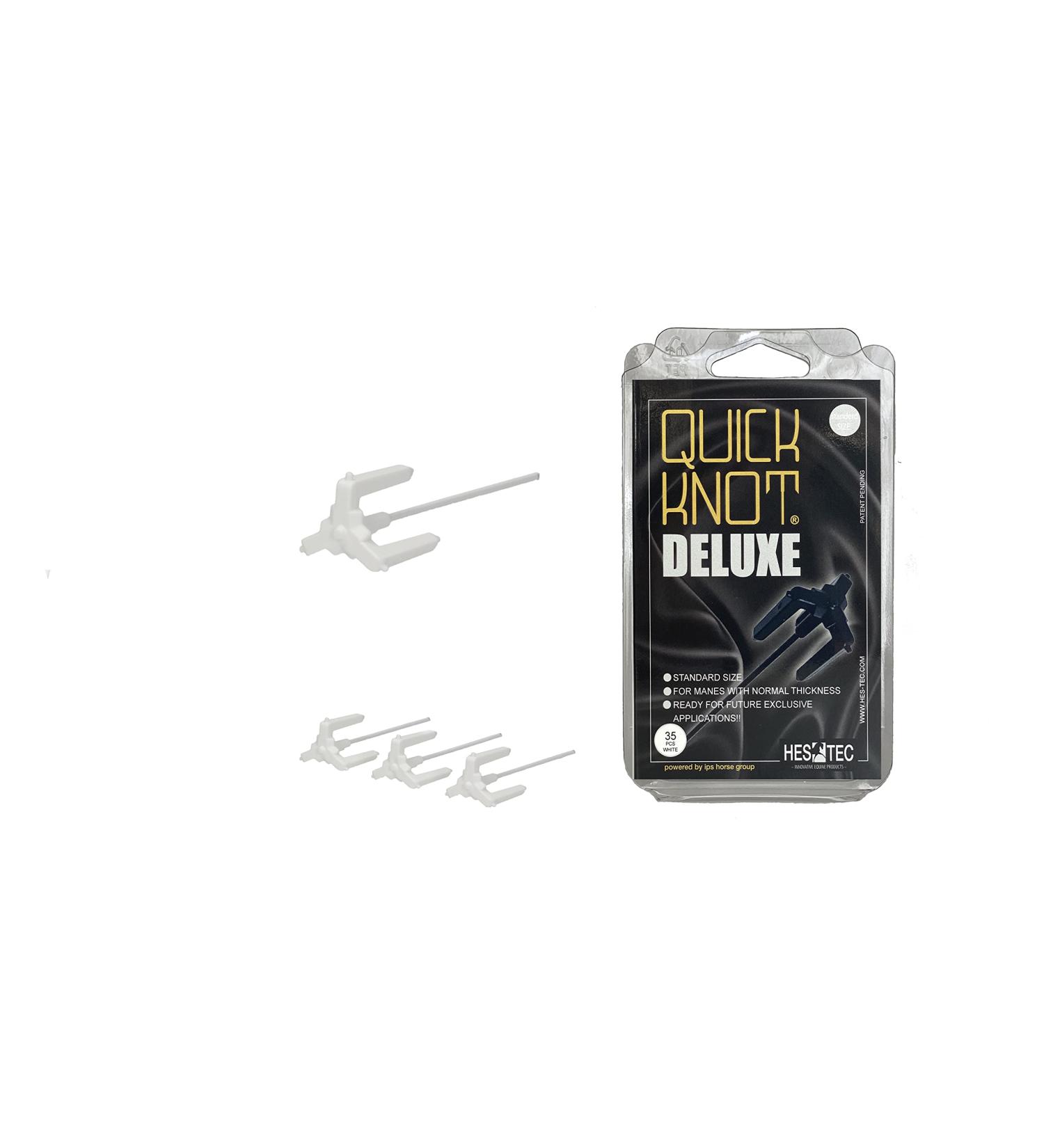 Quick Knot Deluxe Mane Clip for Horses & Ponies | Reusable Standard White | International Shipping - Buy Online on GoSupps.com