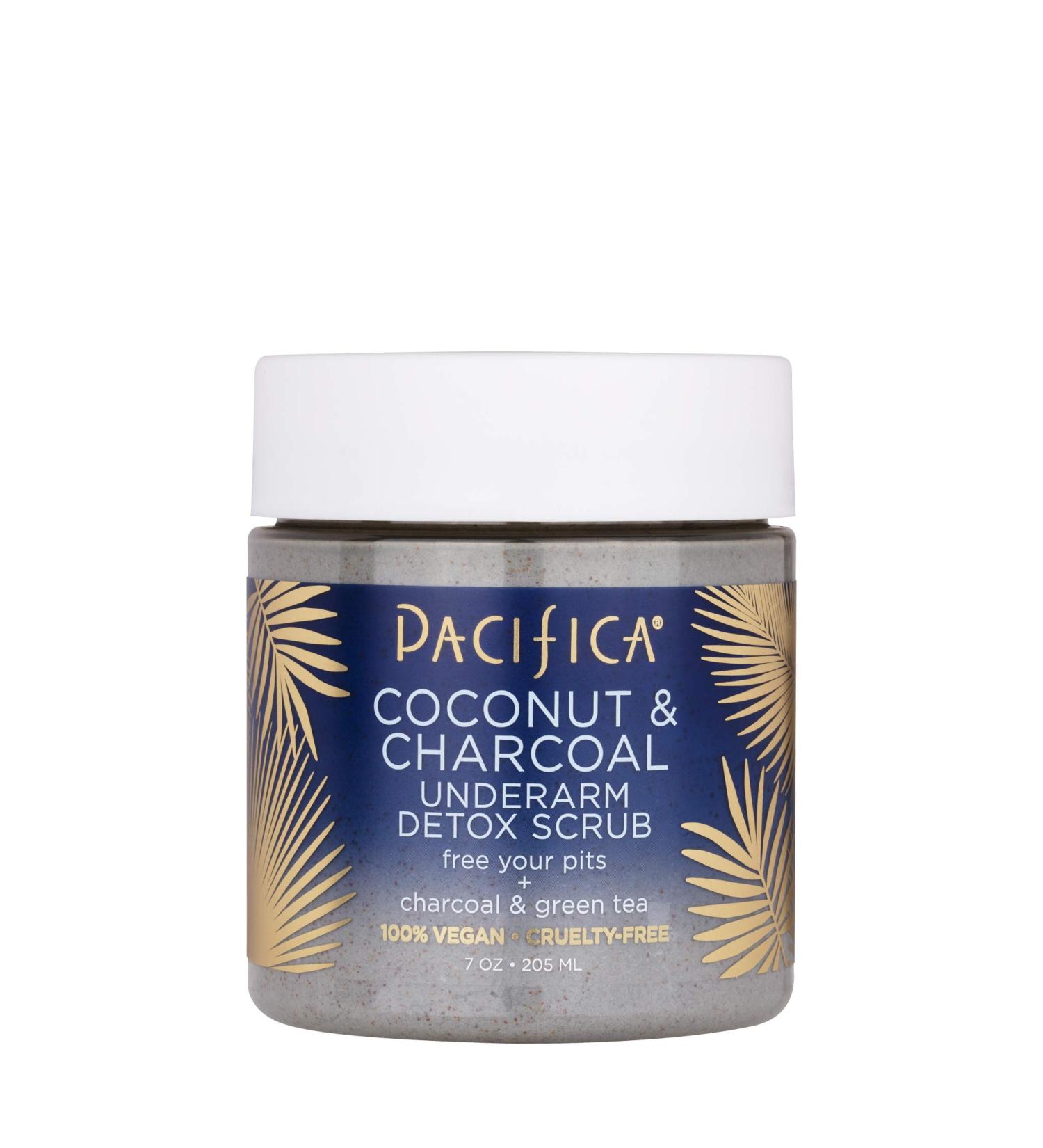 Pacifica Coconut & Charcoal Underarm Detox Scrub 7 oz | Natural Odor Control & Skin Care - Buy Online on GoSupps.com
