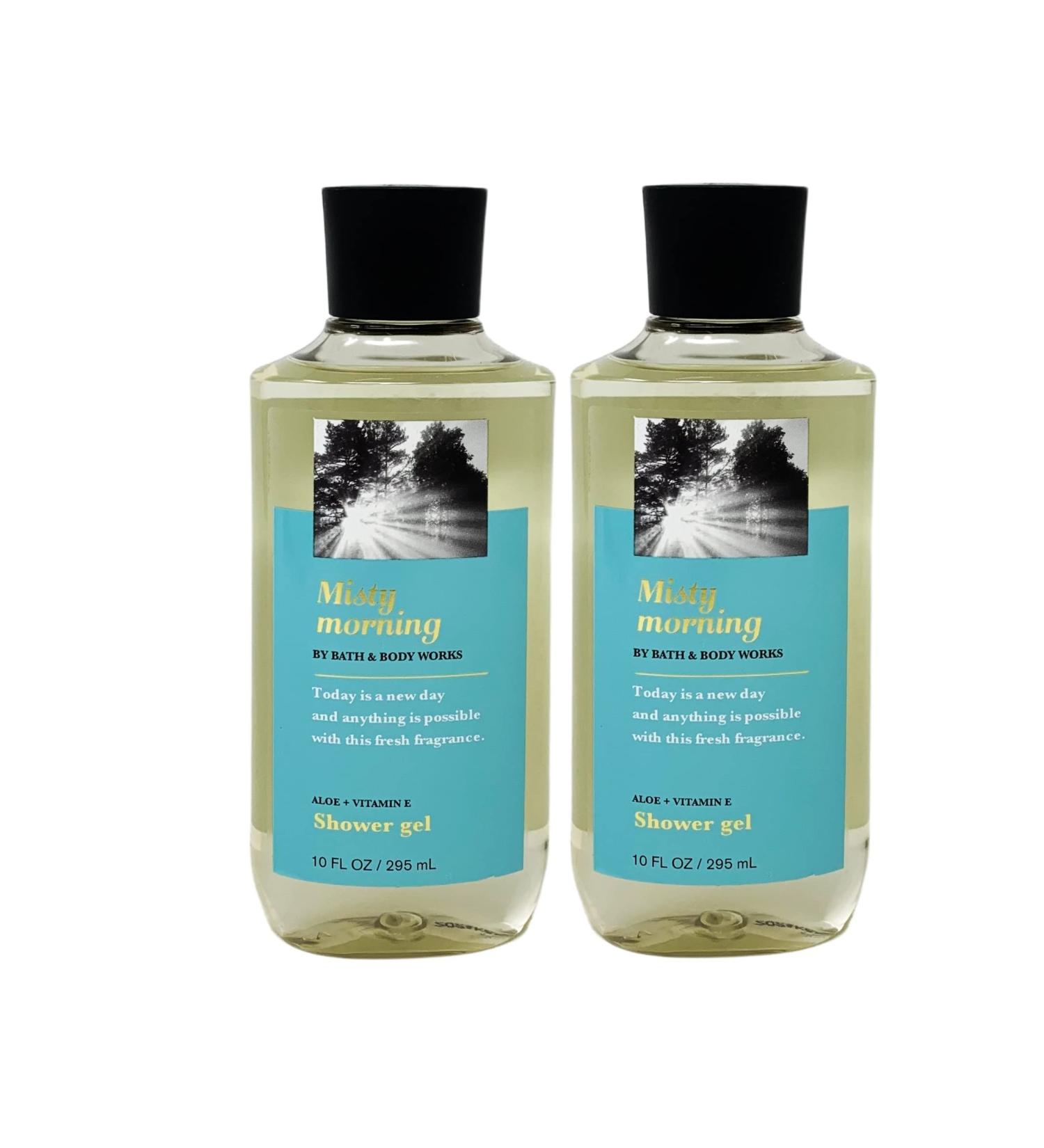 Bath Misty Morning Aloe + Vitamin E Shower Gel Duo Gift Set - Full Size