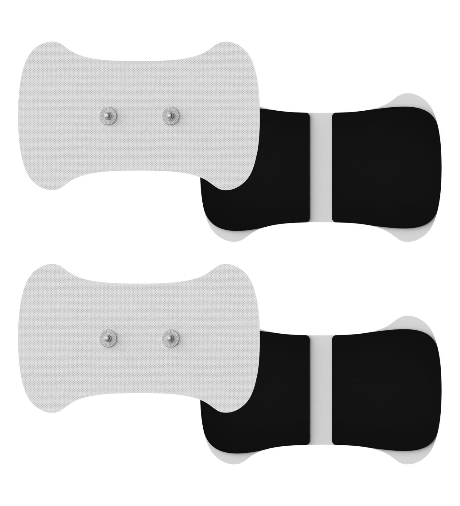 Premium Quality Tens Unit Electrode Pads 4 Pack - Replacement Pads with 3.5mm Snap-on Connectors - 4.2x2.6 in Perfect for International Shipping - Buy Online on GoSupps.com