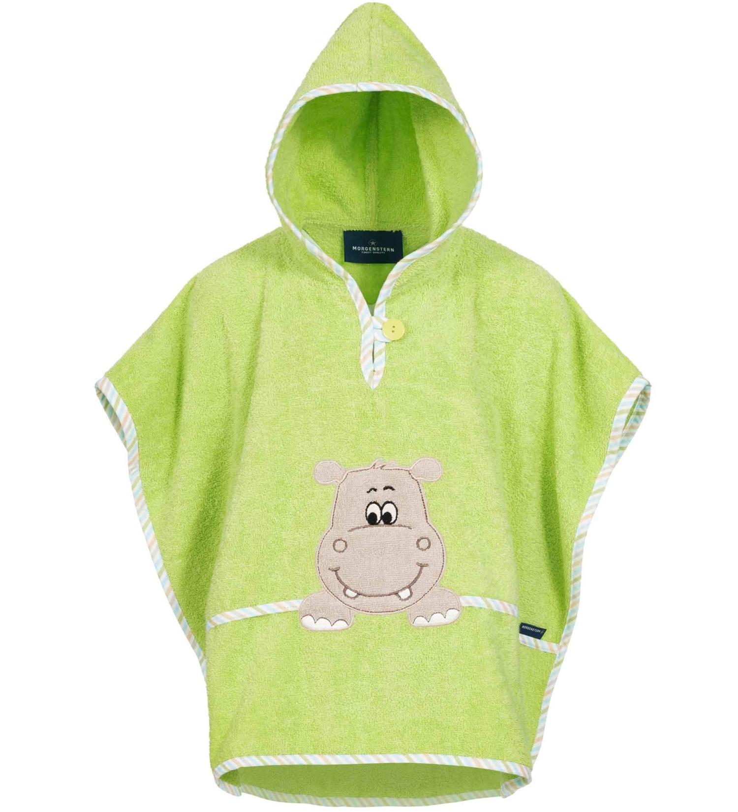 Morning Star Badeponcho 100% Cotton Hooded Towel for Kids | Oeko-Tex Baby Bathrobe | Green | Ages 1-3 - Buy Online on GoSupps.com
