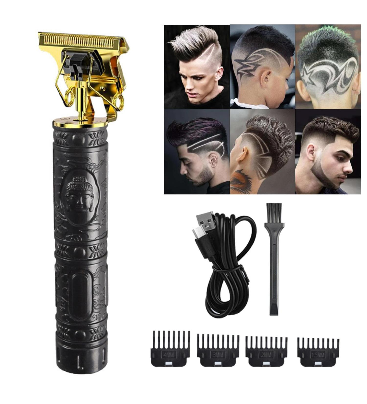 Professional Hair Clippers - Electric Hair Trimmer Clipper Wireless USB Hair Trimmer | Electric Shaver Trimmer with 4 Limit Combs Fast Charging Hair Clipper for Barbers Haircut Home Travelling Black - Buy Online on GoSupps.com